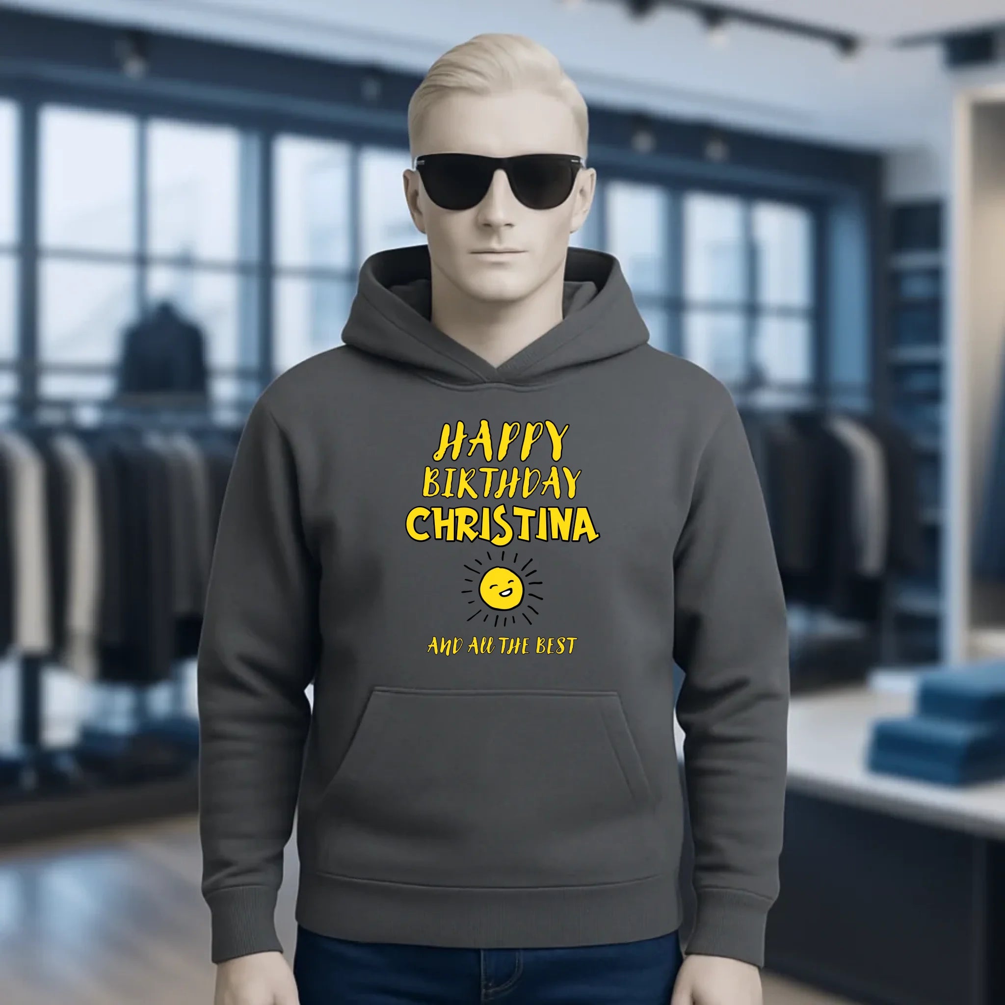 Zum Geburtstag mit deinem Wunschnamen • Birthday • Unisex Premium Hoodie XS-5XL aus Bio-Baumwolle für Damen & Herren