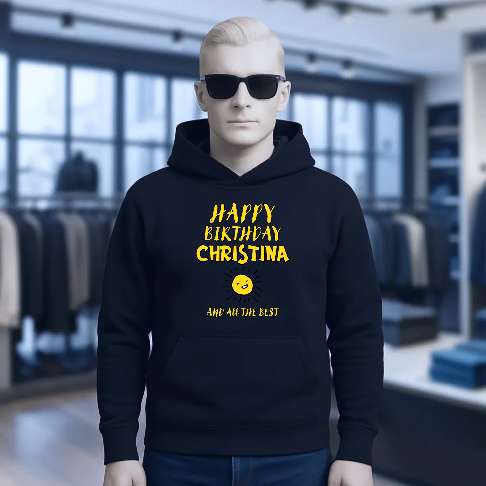 Zum Geburtstag mit deinem Wunschnamen • Birthday • Unisex Premium Hoodie XS-5XL aus Bio-Baumwolle für Damen & Herren