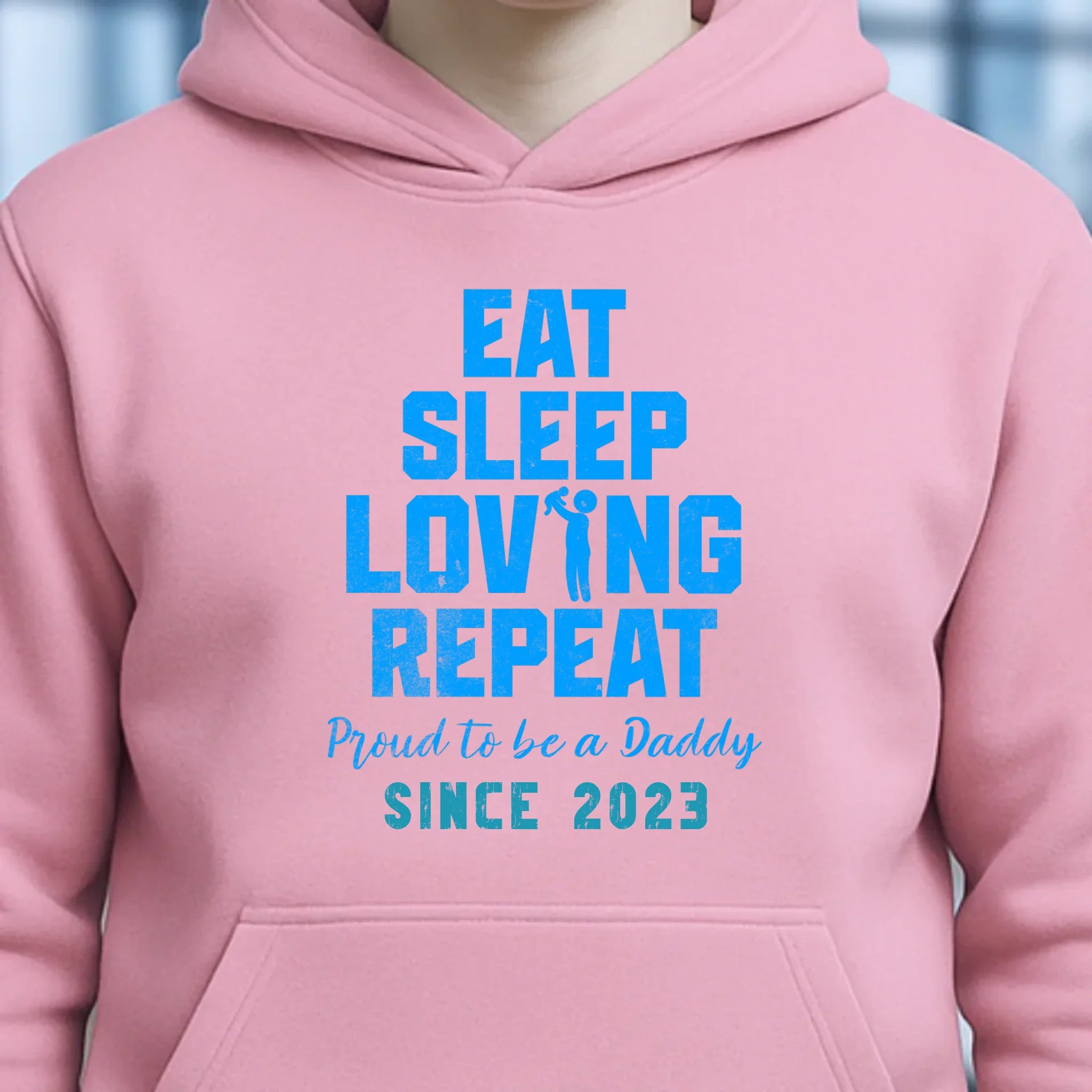 Loving Dad • Farbwahl + Wunschtext • Unisex Premium Hoodie XS-5XL aus Bio-Baumwolle für Damen & Herren • Exklusivdesign • personalisiert