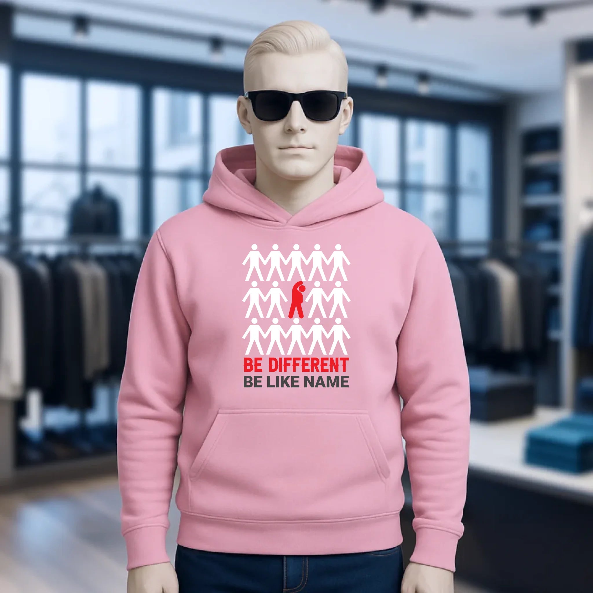 Be different • Unisex Premium Hoodie XS-5XL aus Bio-Baumwolle für Damen & Herren • Exklusivdesign • personalisiert