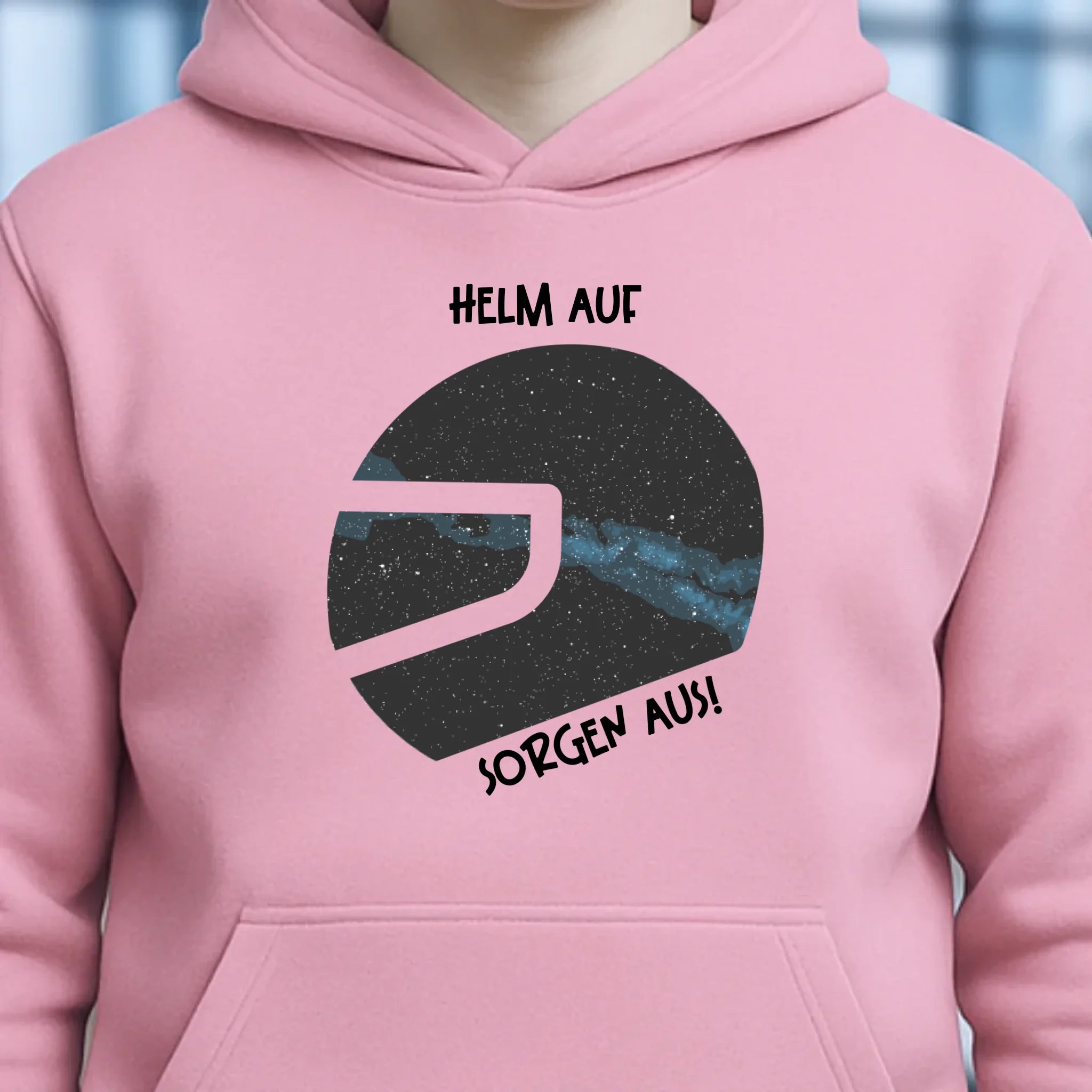 Echte Sternkarte als Helm + Text • Unisex Premium Hoodie XS-5XL aus Bio-Baumwolle für Damen & Herren • Exklusivdesign • personalisiert
