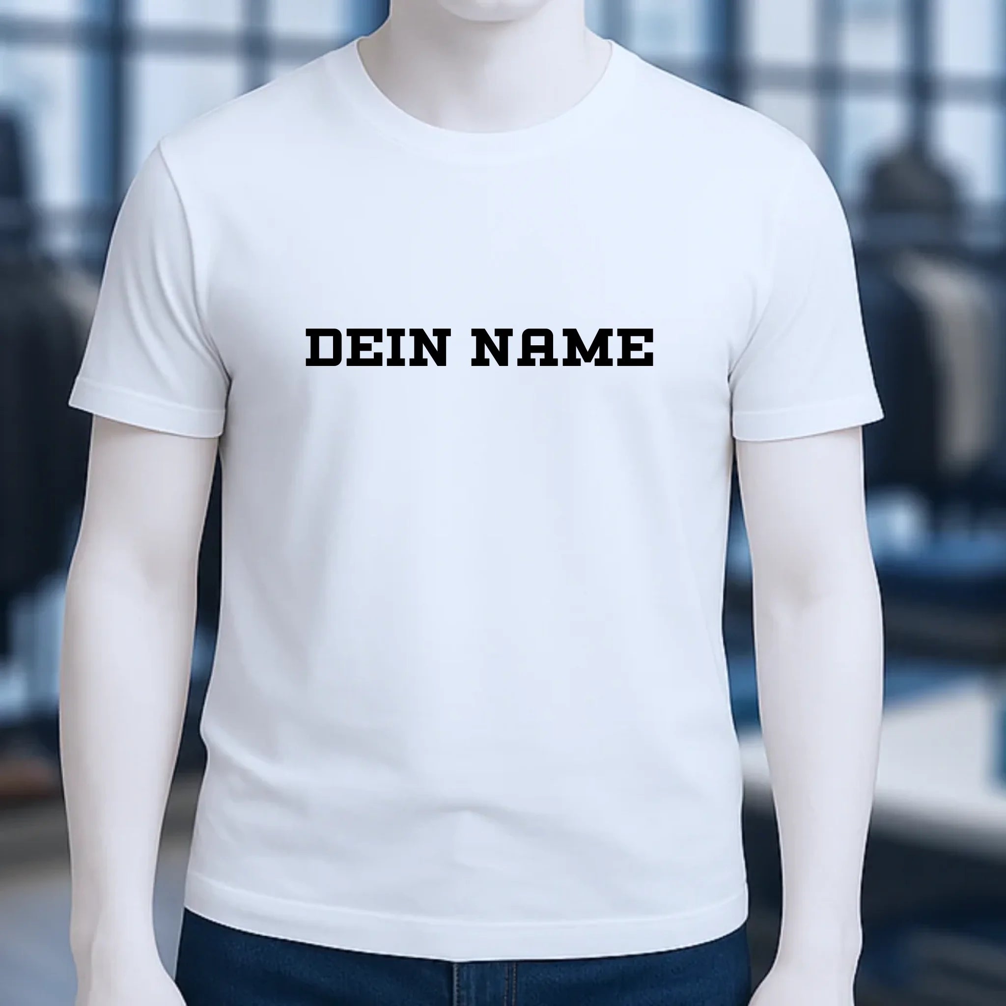 Einfacher Name • Unisex Premium T-Shirt XS-5XL aus Bio-Baumwolle für Damen & Herren • Exklusivdesign • personalisiert