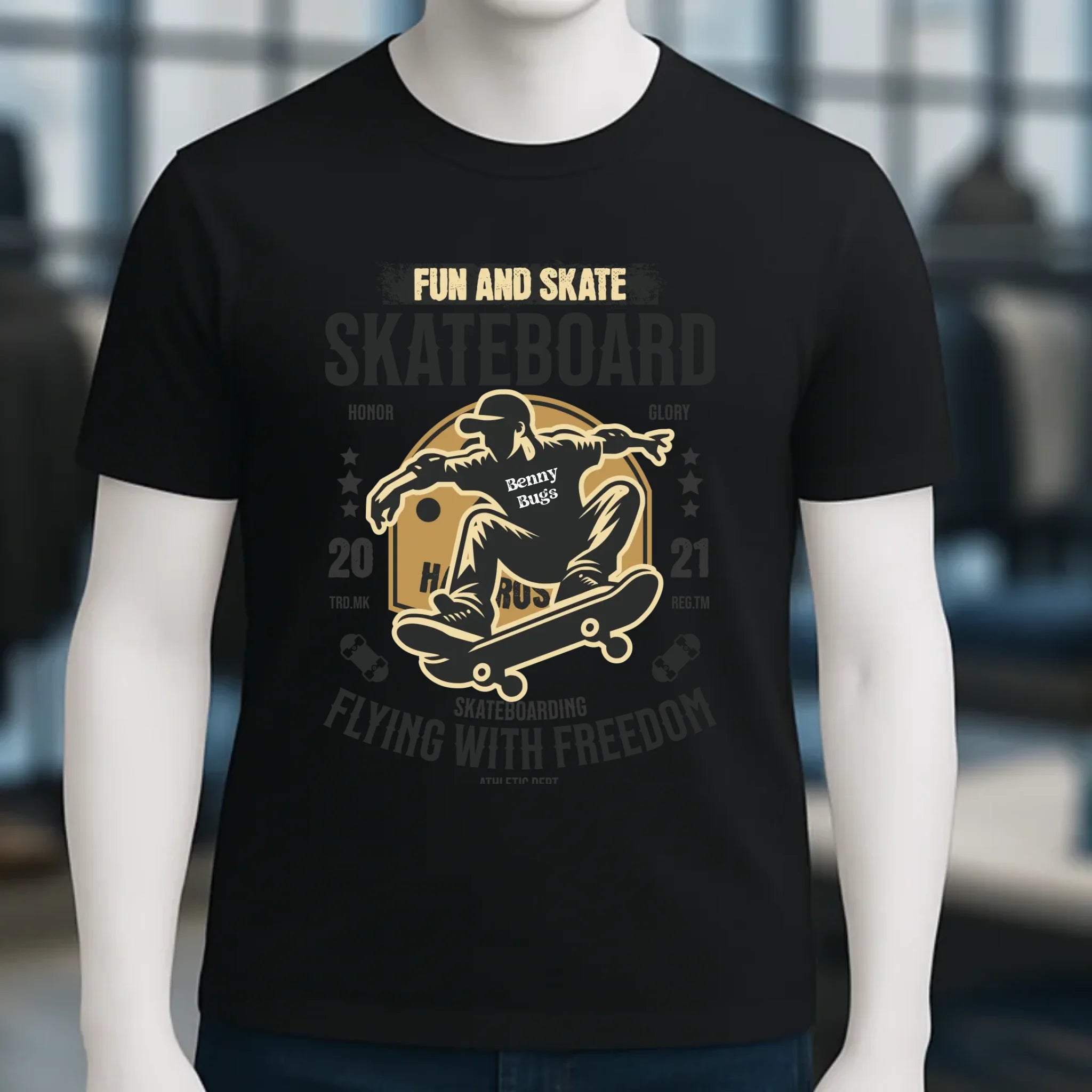 8in1-Kollektion: Skater + Wunschtext • Skateboard • personalisiert • diverse Artikel
