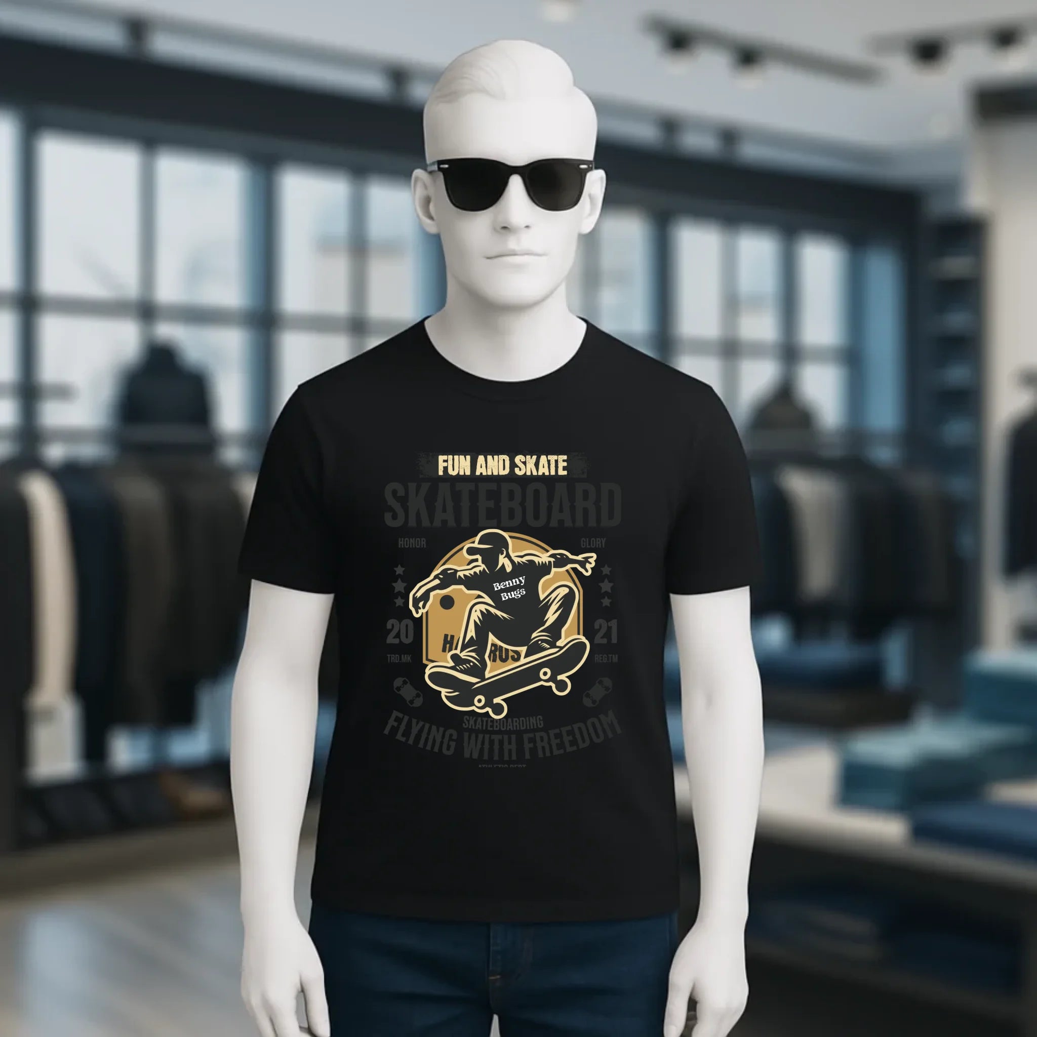 8in1-Kollektion: Skater + Wunschtext • Skateboard • personalisiert • diverse Artikel