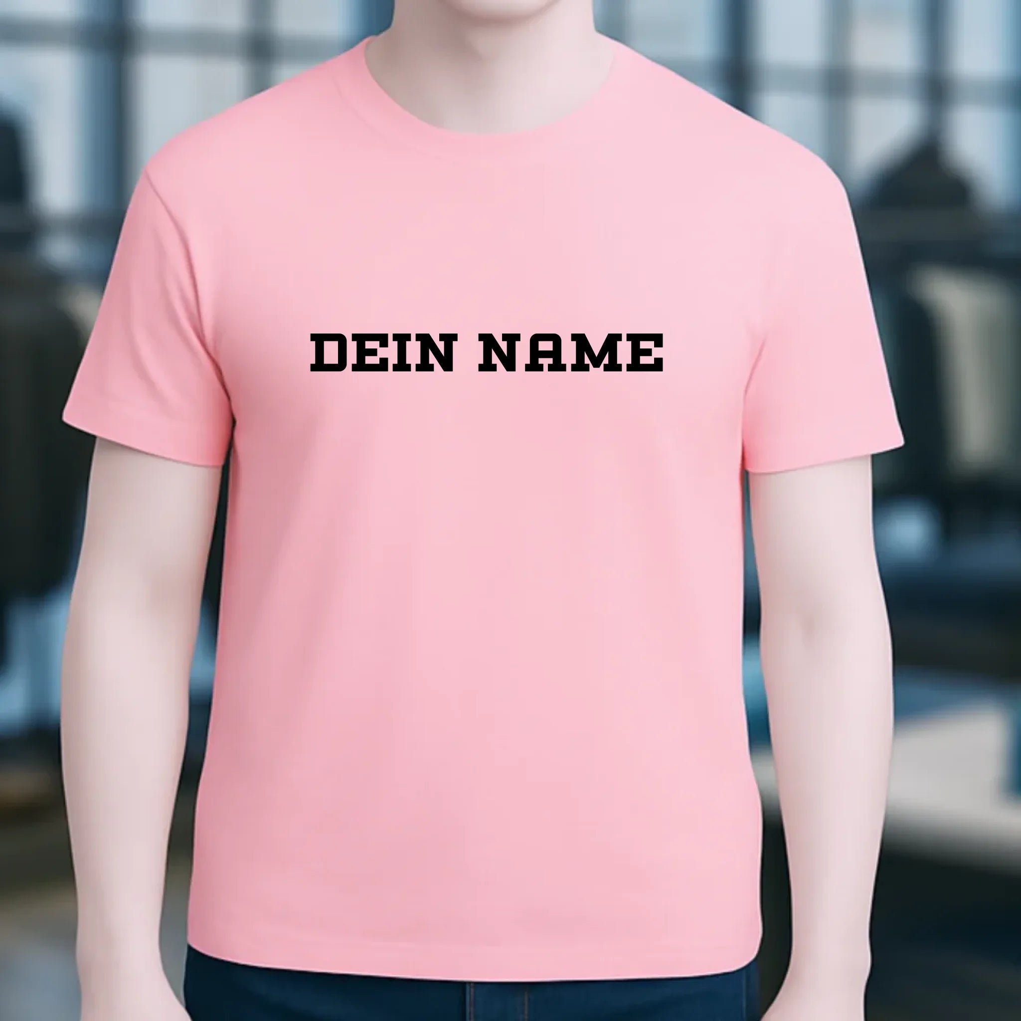 Einfacher Name • Unisex Premium T-Shirt XS-5XL aus Bio-Baumwolle für Damen & Herren • Exklusivdesign • personalisiert