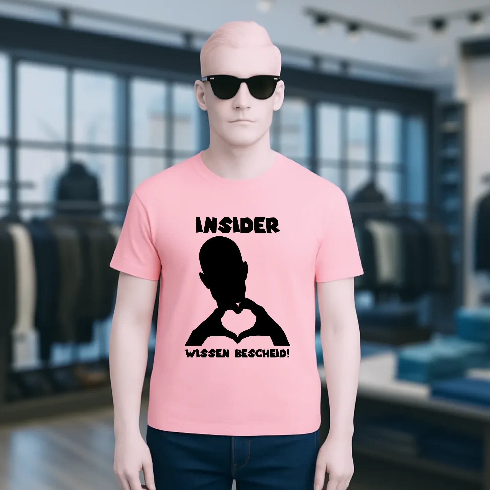 Keine Frage, ich liebe Dich auch! • personalisierbarer / personalisierter Text • Unisex Premium T-Shirt XS-5XL aus Bio-Baumwolle für Damen & Herren • Exklusivdesign • personalisiert