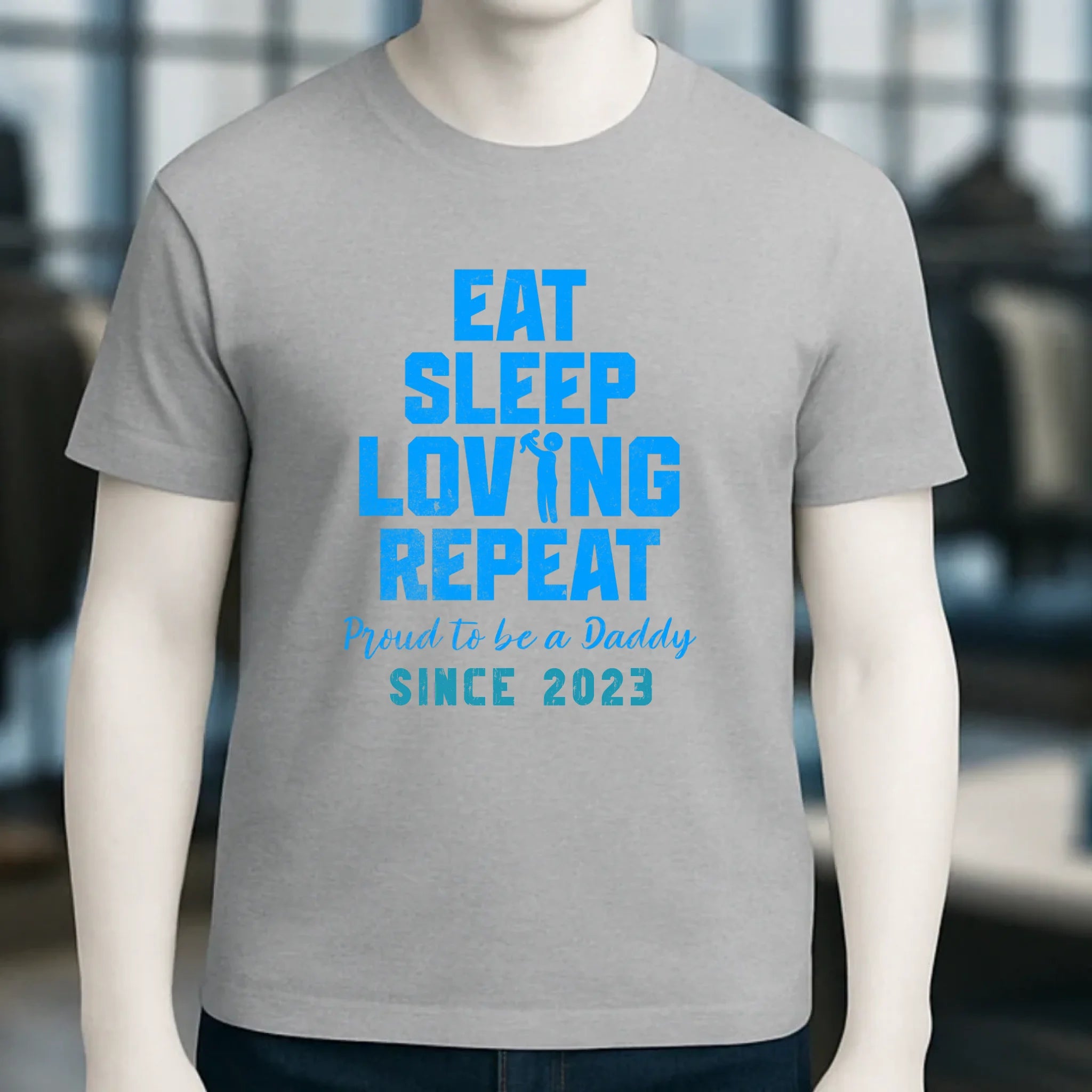 Loving Dad • Farbwahl + Wunschtext • Unisex Premium T-Shirt XS-5XL aus Bio-Baumwolle für Damen & Herren • Exklusivdesign • personalisiert
