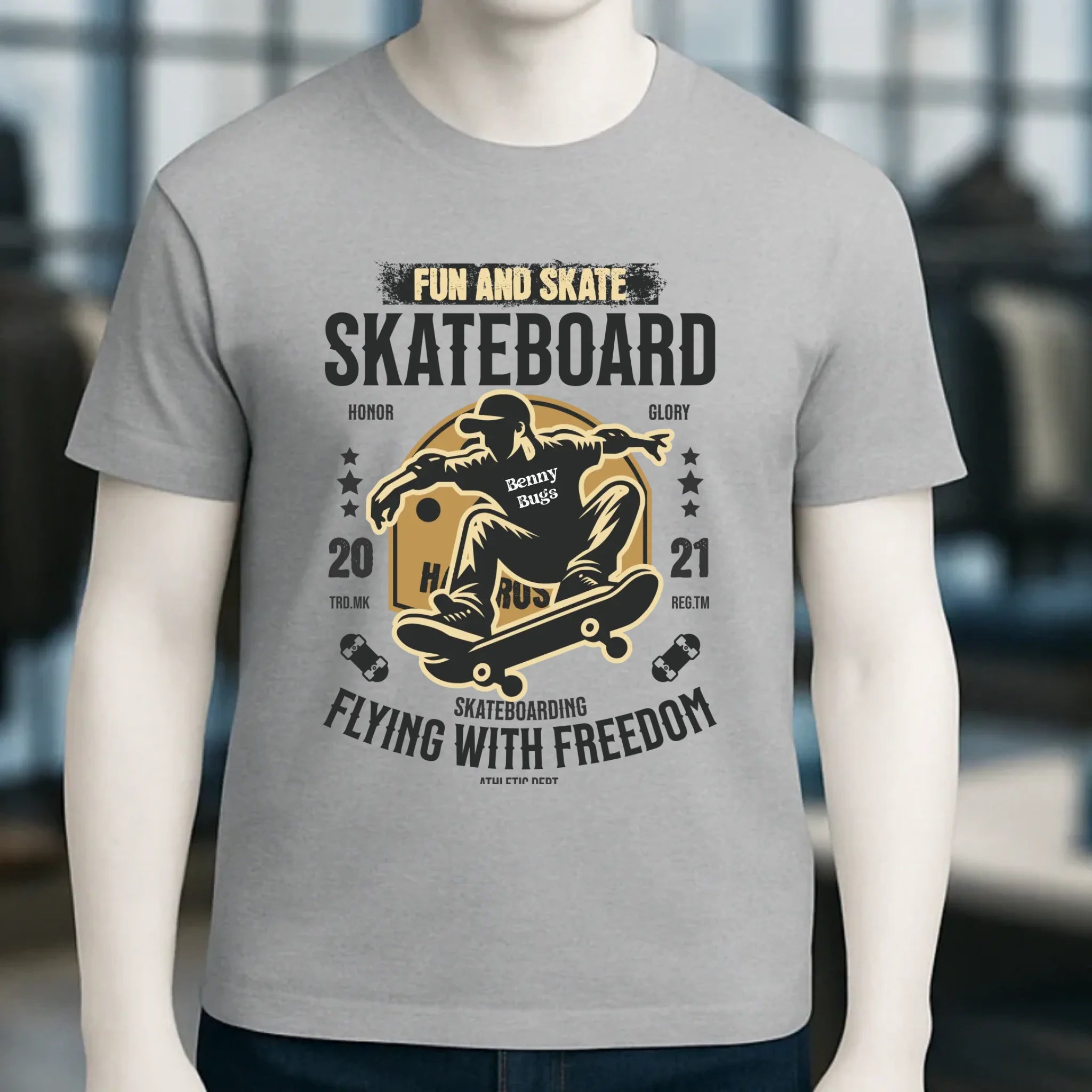 8in1-Kollektion: Skater + Wunschtext • Skateboard • personalisiert • diverse Artikel