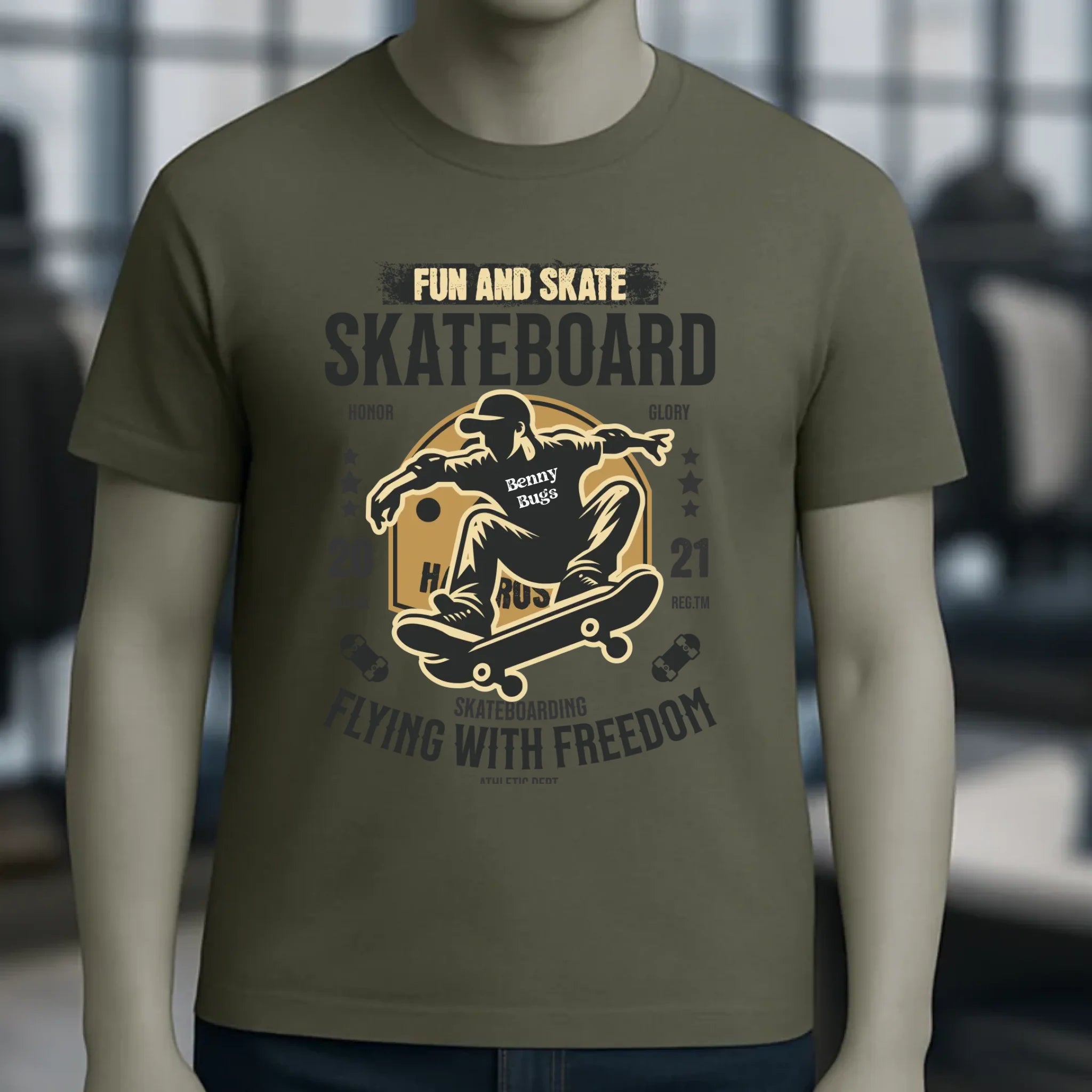 8in1-Kollektion: Skater + Wunschtext • Skateboard • personalisiert • diverse Artikel