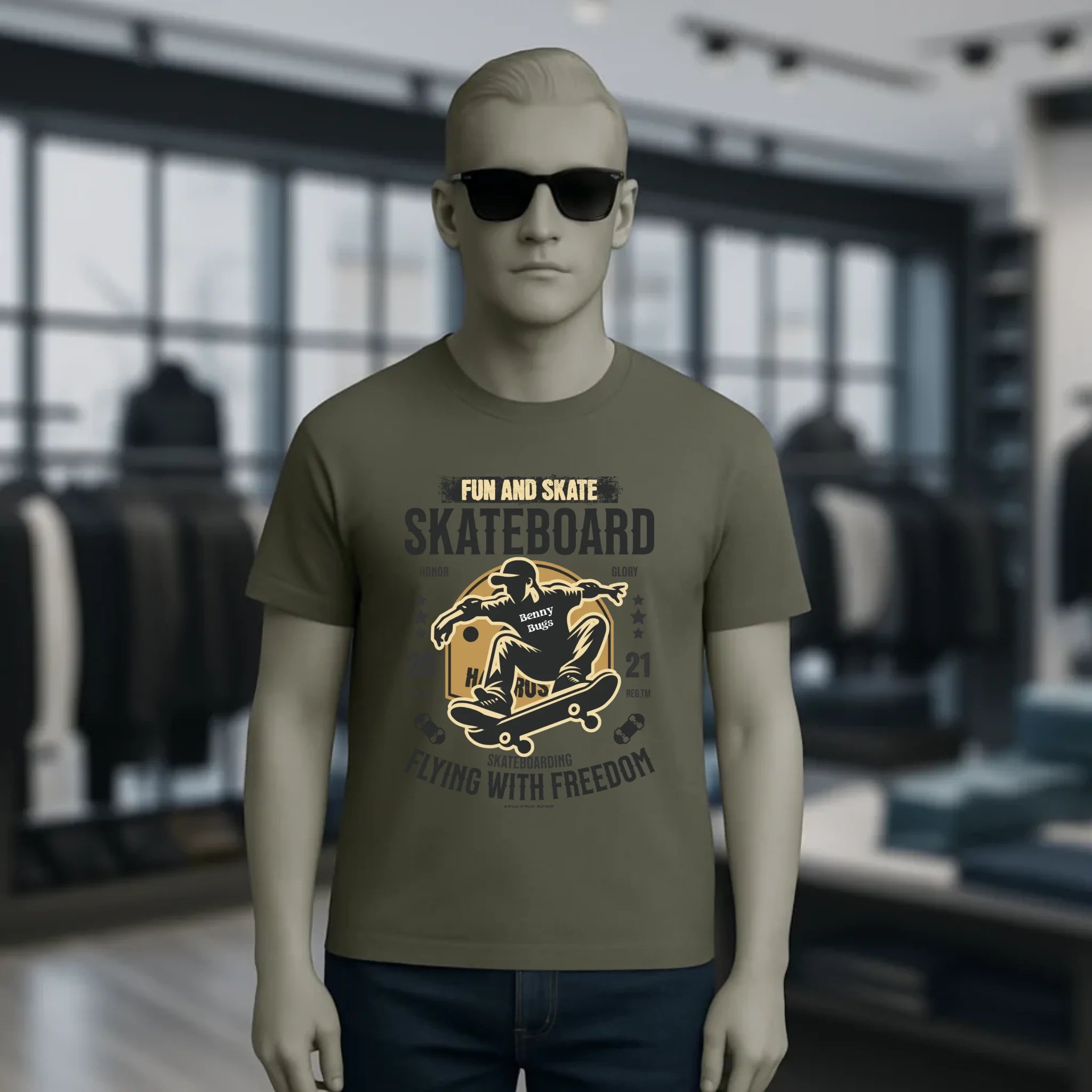 8in1-Kollektion: Skater + Wunschtext • Skateboard • personalisiert • diverse Artikel