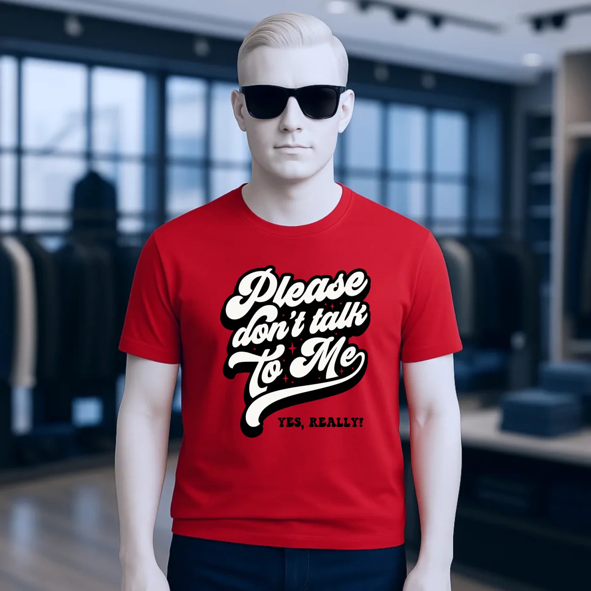 Don´t talk to me • Unisex Premium T-Shirt XS-5XL aus Bio-Baumwolle für Damen & Herren • Exklusivdesign • personalisiert