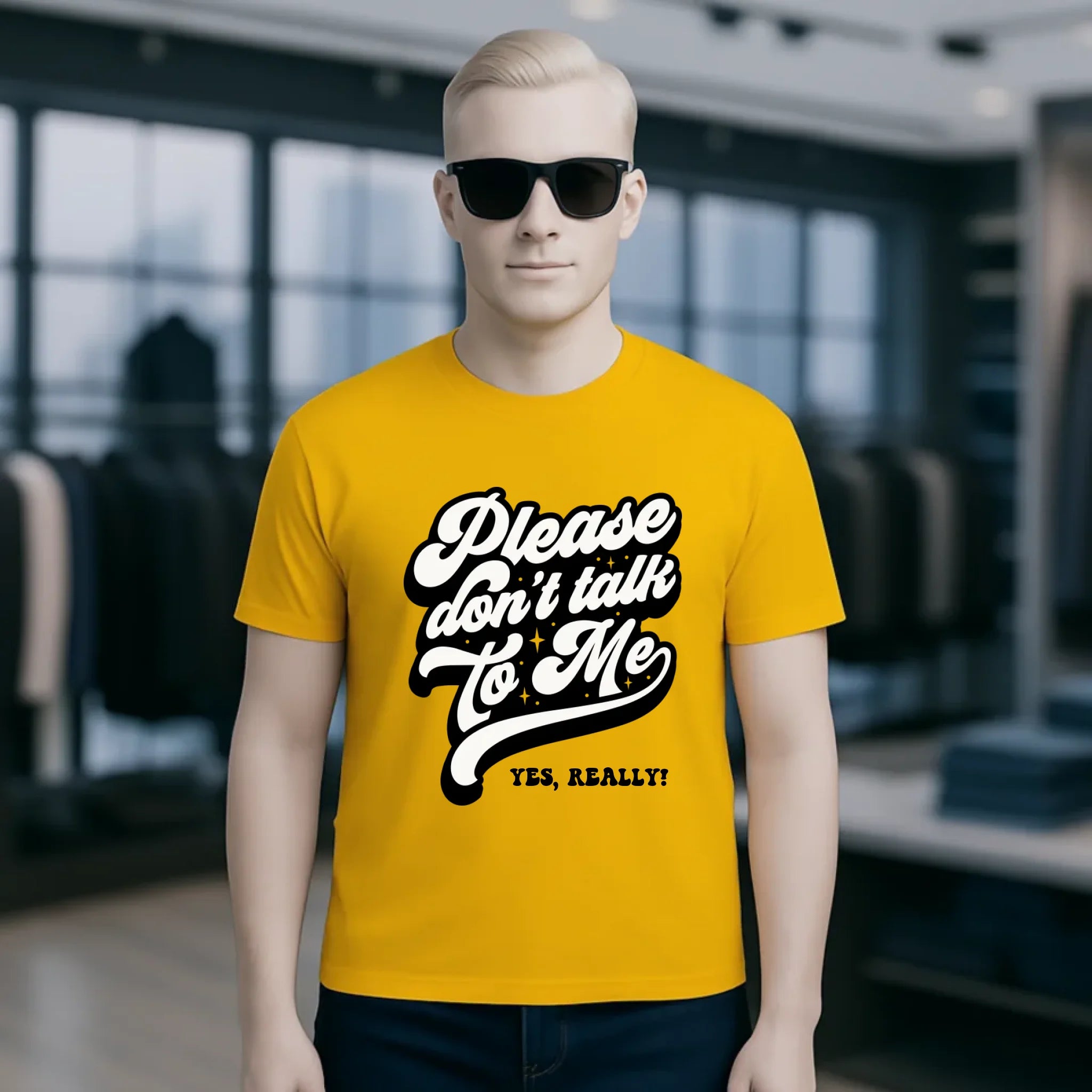 Don´t talk to me • Unisex Premium T-Shirt XS-5XL aus Bio-Baumwolle für Damen & Herren • Exklusivdesign • personalisiert