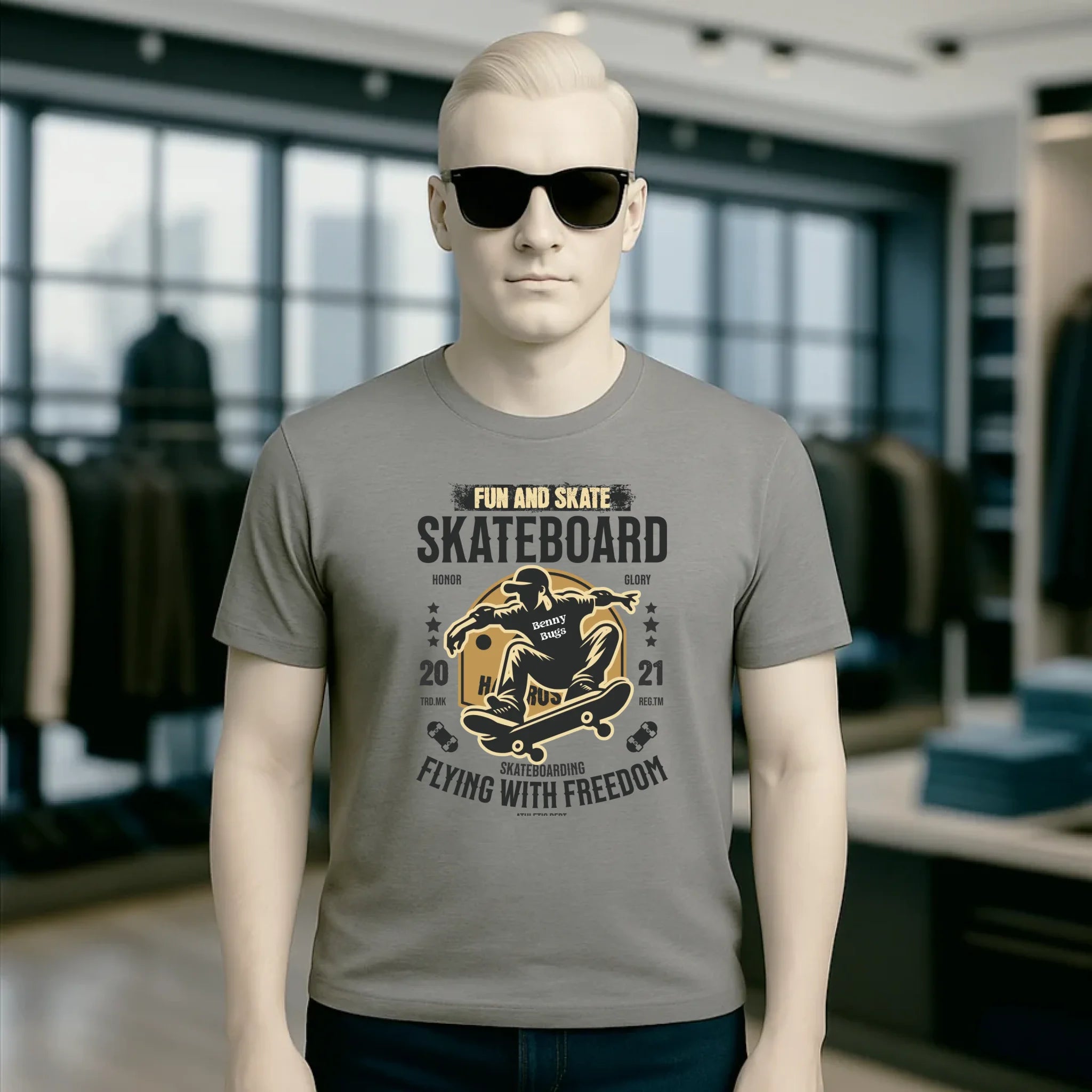 8in1-Kollektion: Skater + Wunschtext • Skateboard • personalisiert • diverse Artikel