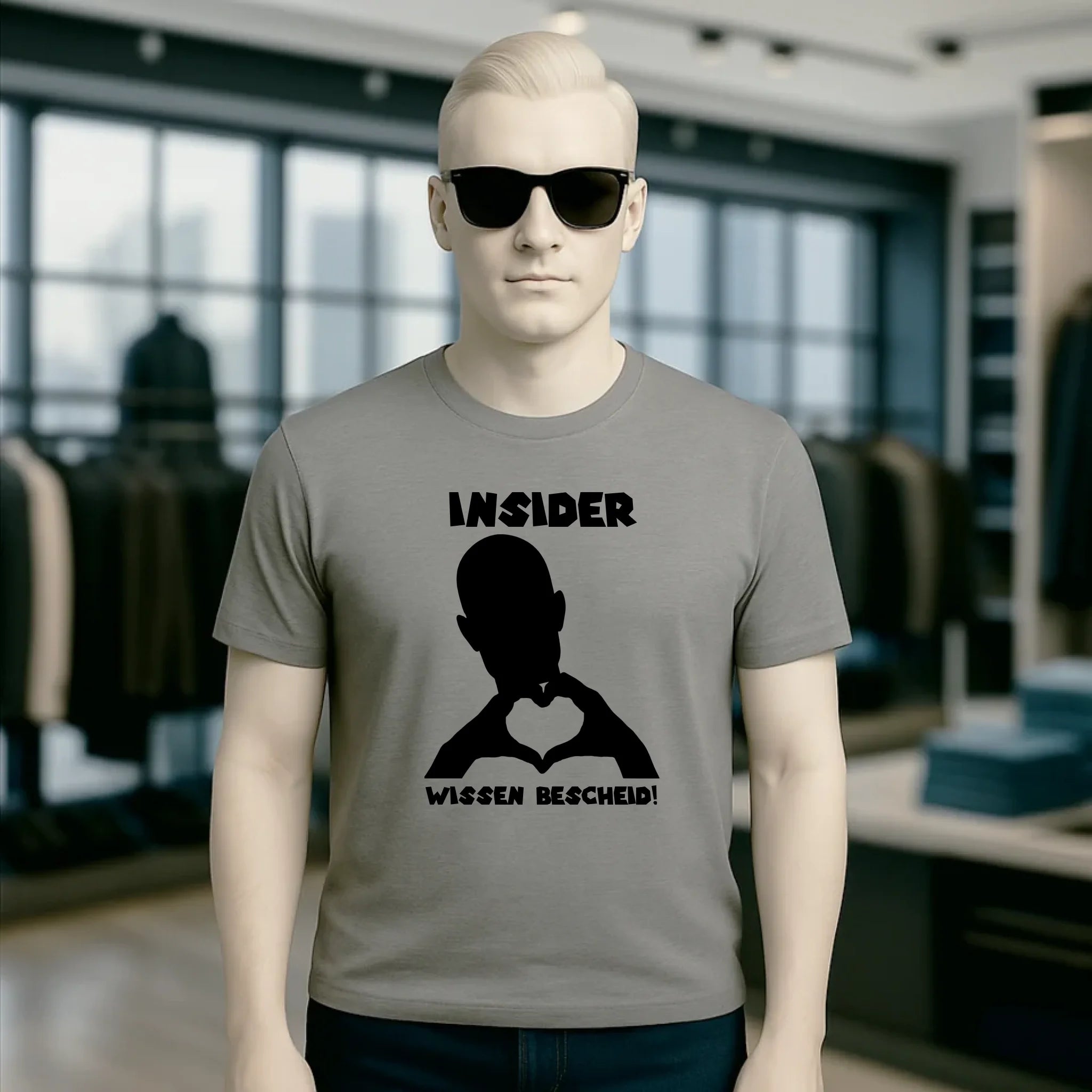 Keine Frage, ich liebe Dich auch! • personalisierbarer / personalisierter Text • Unisex Premium T-Shirt XS-5XL aus Bio-Baumwolle für Damen & Herren • Exklusivdesign • personalisiert