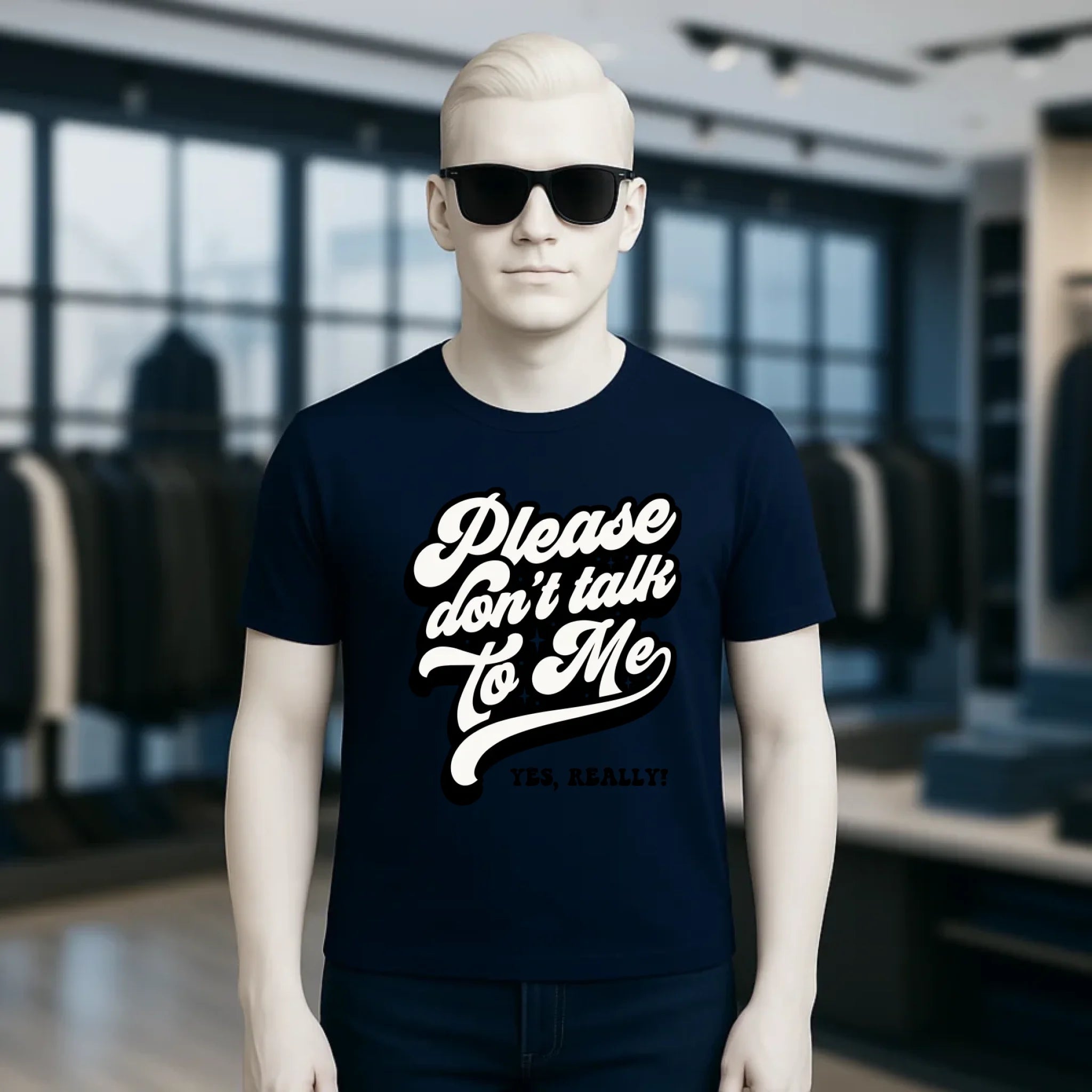 Don´t talk to me • Unisex Premium T-Shirt XS-5XL aus Bio-Baumwolle für Damen & Herren • Exklusivdesign • personalisiert