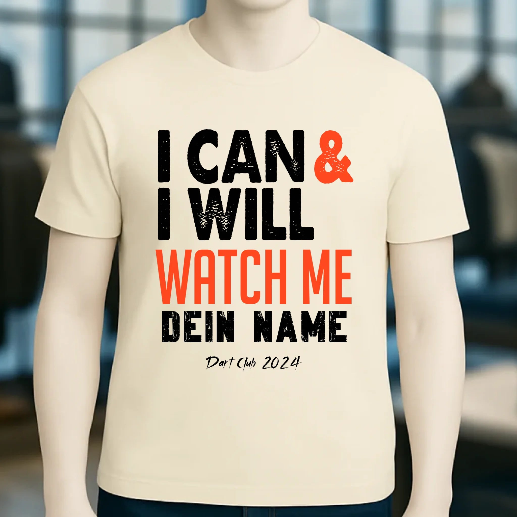 I CAN & I WILL • Unisex Premium T-Shirt XS-5XL aus Bio-Baumwolle für Damen & Herren • Exklusivdesign • personalisiert