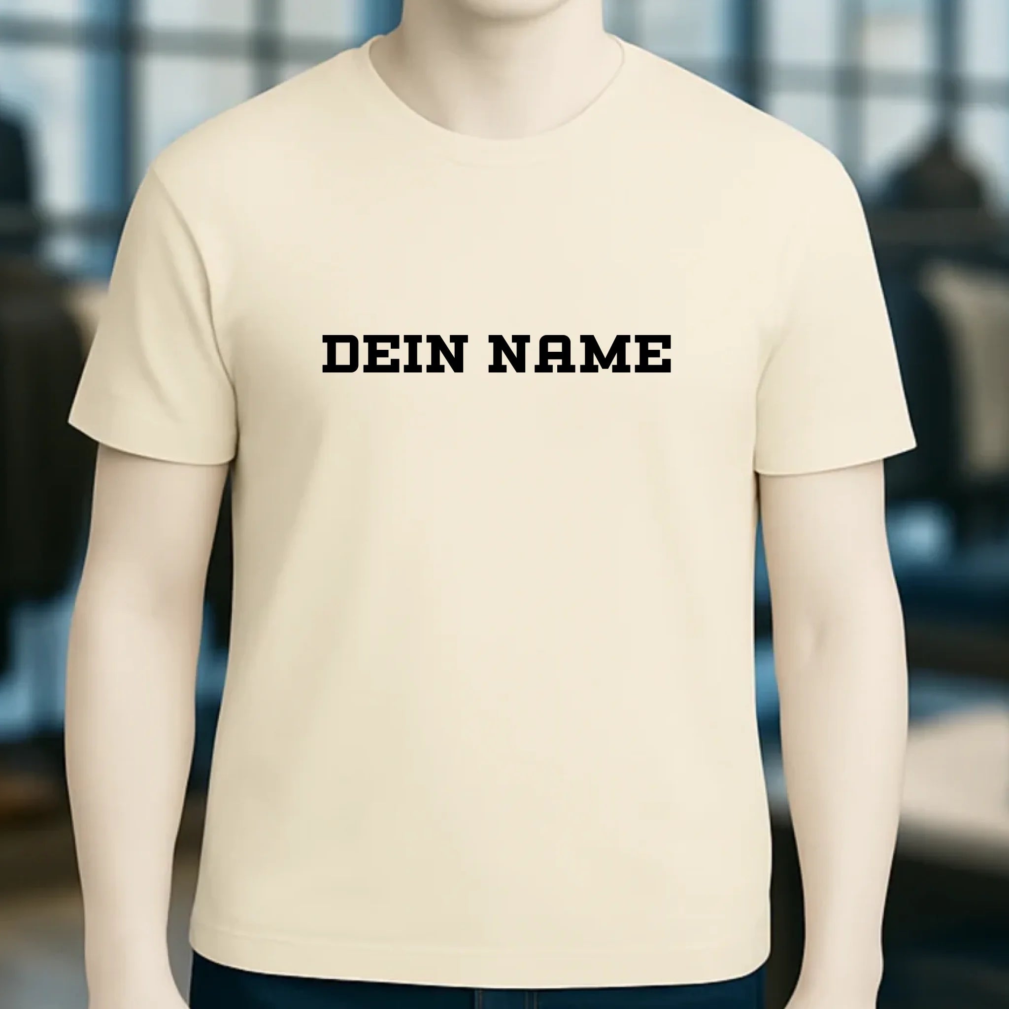 Einfacher Name • Unisex Premium T-Shirt XS-5XL aus Bio-Baumwolle für Damen & Herren • Exklusivdesign • personalisiert