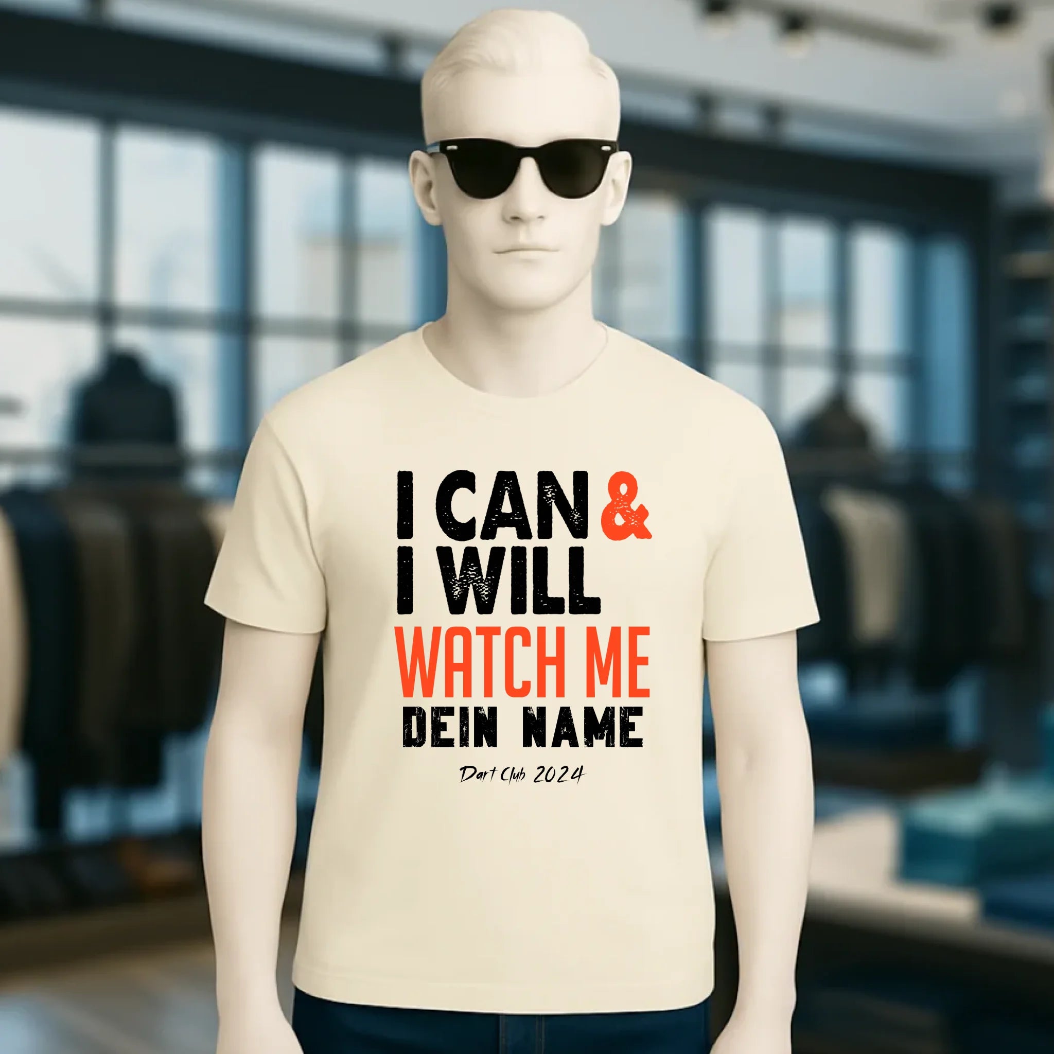 I CAN & I WILL • Unisex Premium T-Shirt XS-5XL aus Bio-Baumwolle für Damen & Herren • Exklusivdesign • personalisiert