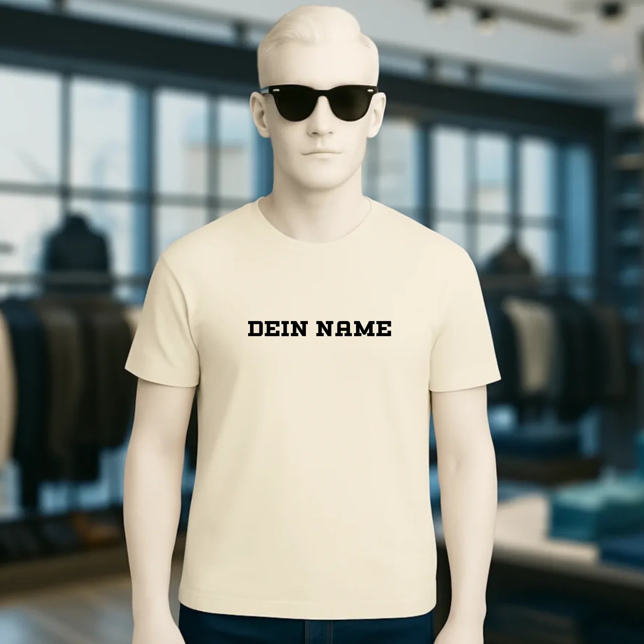 Einfacher Name • Unisex Premium T-Shirt XS-5XL aus Bio-Baumwolle für Damen & Herren • Exklusivdesign • personalisiert