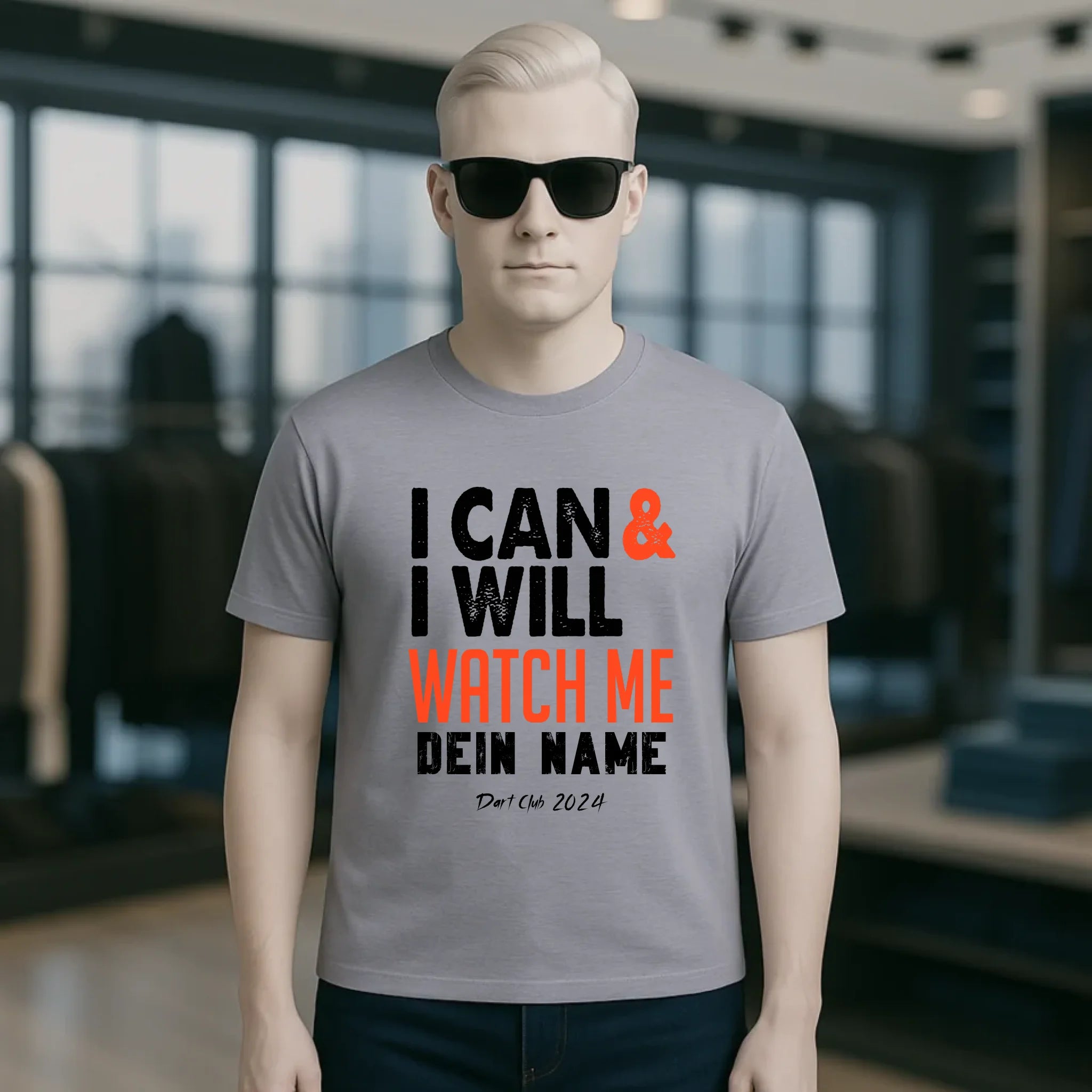 I CAN & I WILL • Unisex Premium T-Shirt XS-5XL aus Bio-Baumwolle für Damen & Herren • Exklusivdesign • personalisiert