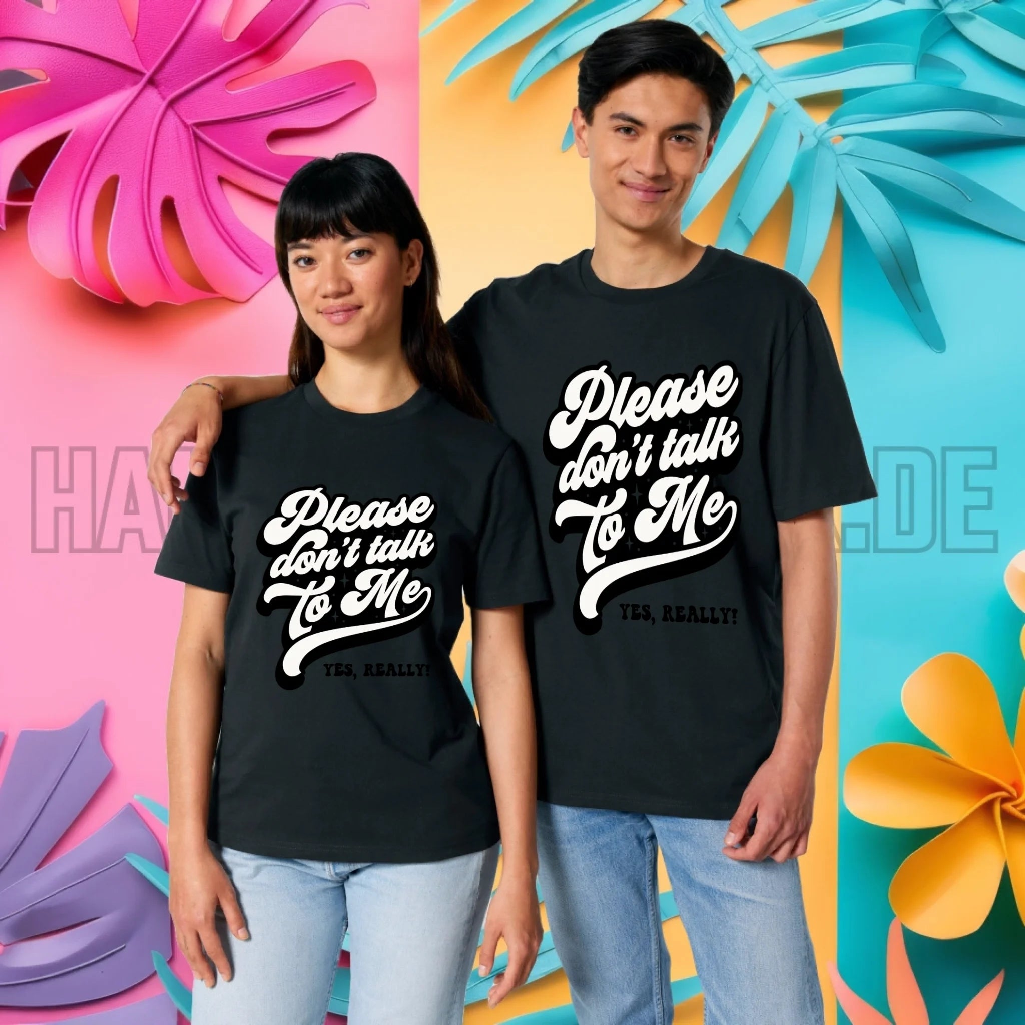 Don´t talk to me • Unisex Premium T-Shirt XS-5XL aus Bio-Baumwolle für Damen & Herren • Exklusivdesign • personalisiert