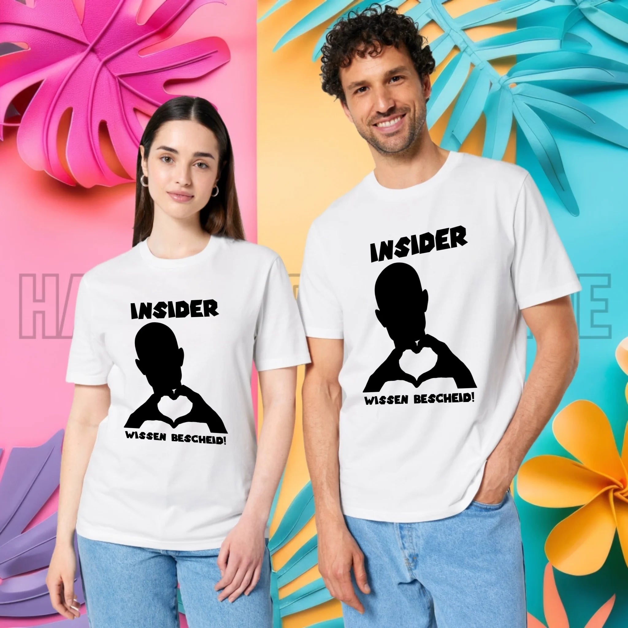 Keine Frage, ich liebe Dich auch! • personalisierbarer / personalisierter Text • Unisex Premium T-Shirt XS-5XL aus Bio-Baumwolle für Damen & Herren • Exklusivdesign • personalisiert