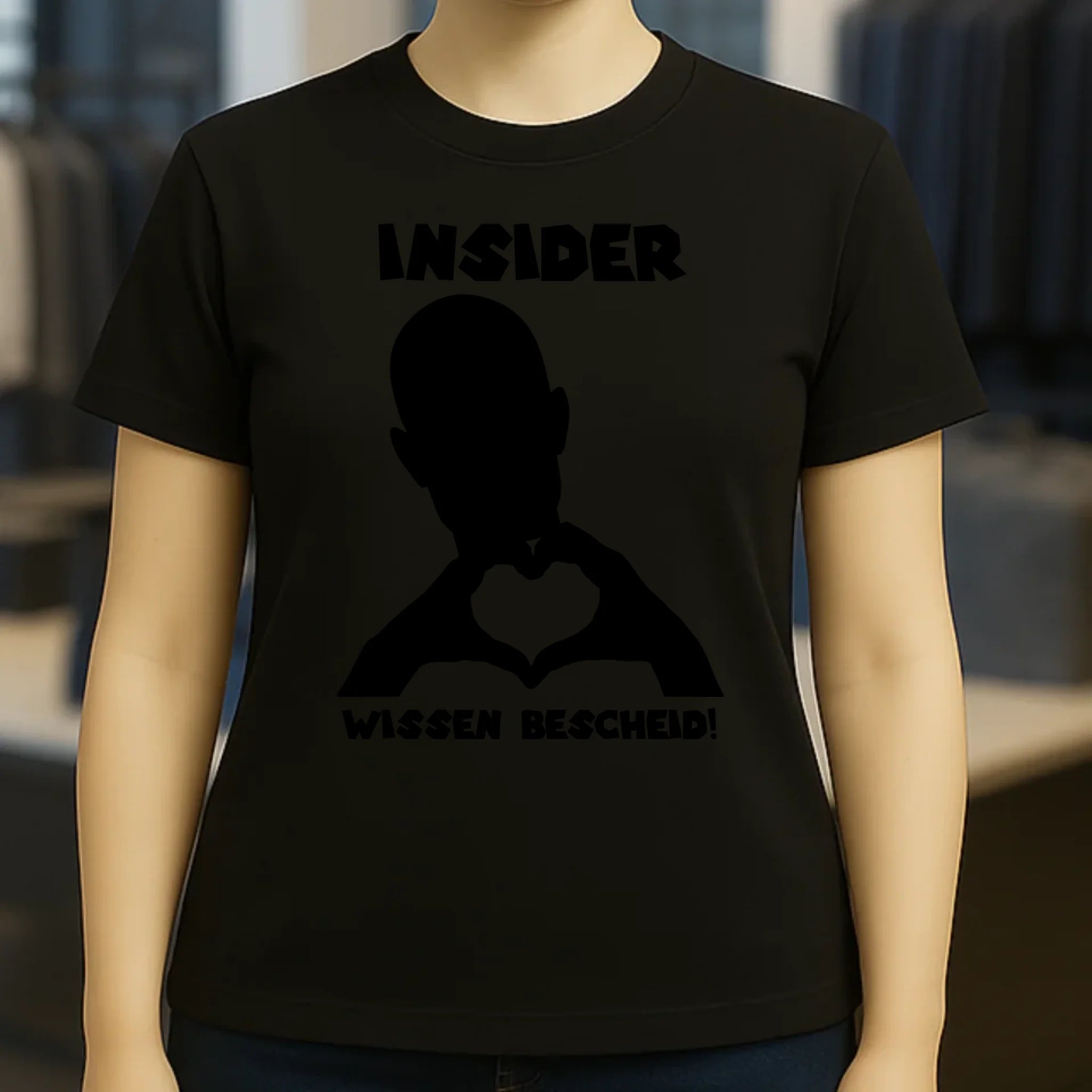 Keine Frage, ich liebe Dich auch! • personalisierbarer / personalisierter Text • Ladies Premium T-Shirt XS-2XL aus Bio-Baumwolle für Damen • Exklusivdesign • personalisiert • Motivauswahl • personalisierbar