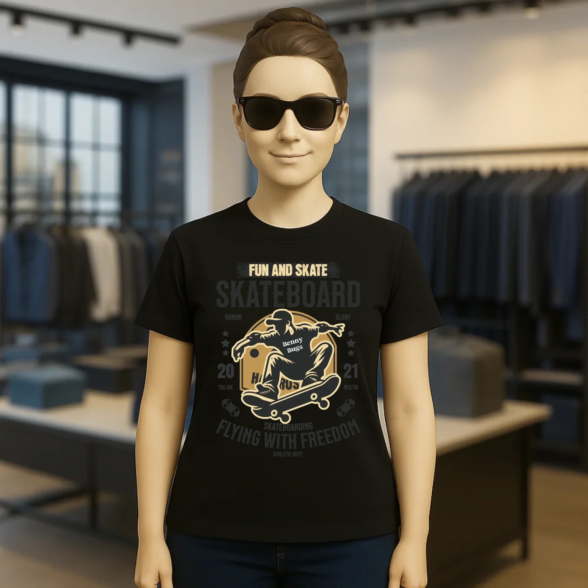 8in1-Kollektion: Skater + Wunschtext • Skateboard • personalisiert • diverse Artikel