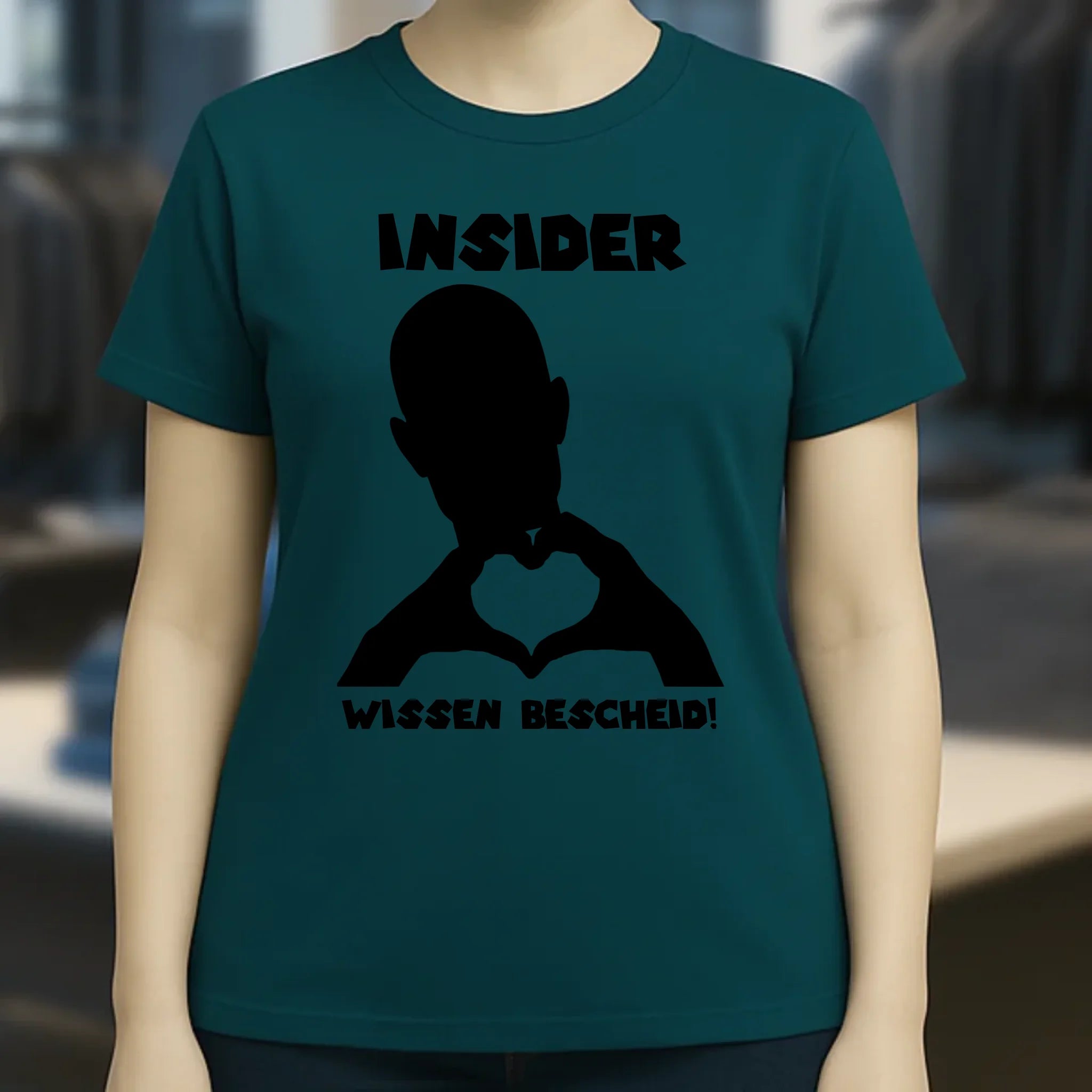 Keine Frage, ich liebe Dich auch! • personalisierbarer / personalisierter Text • Ladies Premium T-Shirt XS-2XL aus Bio-Baumwolle für Damen • Exklusivdesign • personalisiert • Motivauswahl • personalisierbar