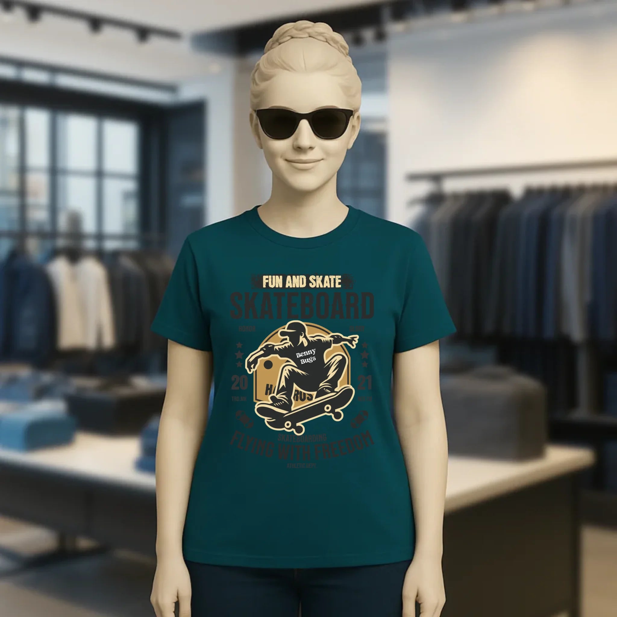8in1-Kollektion: Skater + Wunschtext • Skateboard • personalisiert • diverse Artikel