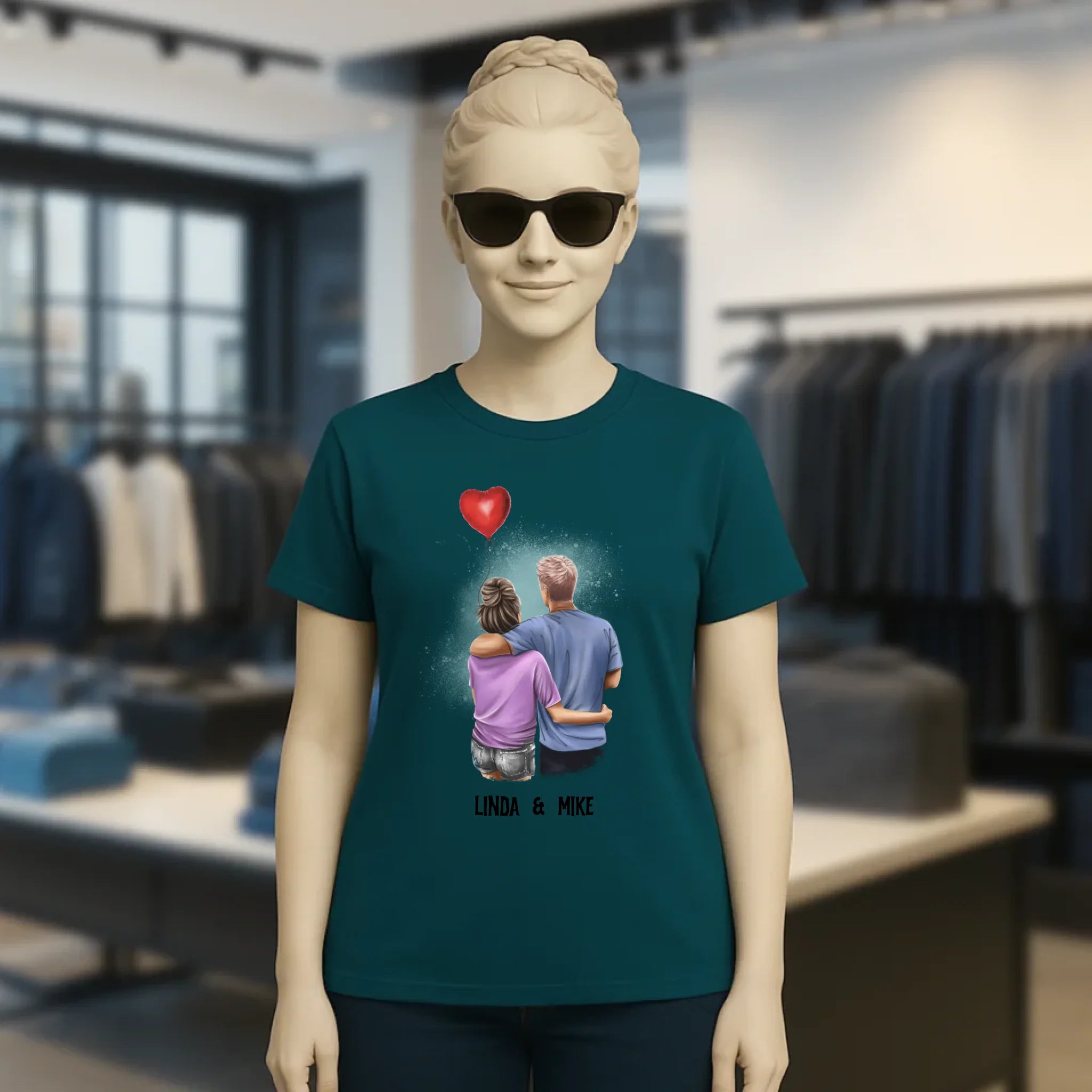 Couple Creator Ballon Love • Liebe • Beziehung • Paar Designer • Ladies Premium T-Shirt XS-2XL aus Bio-Baumwolle für Damen • Exklusivdesign • personalisiert • Motivauswahl • personalisierbar