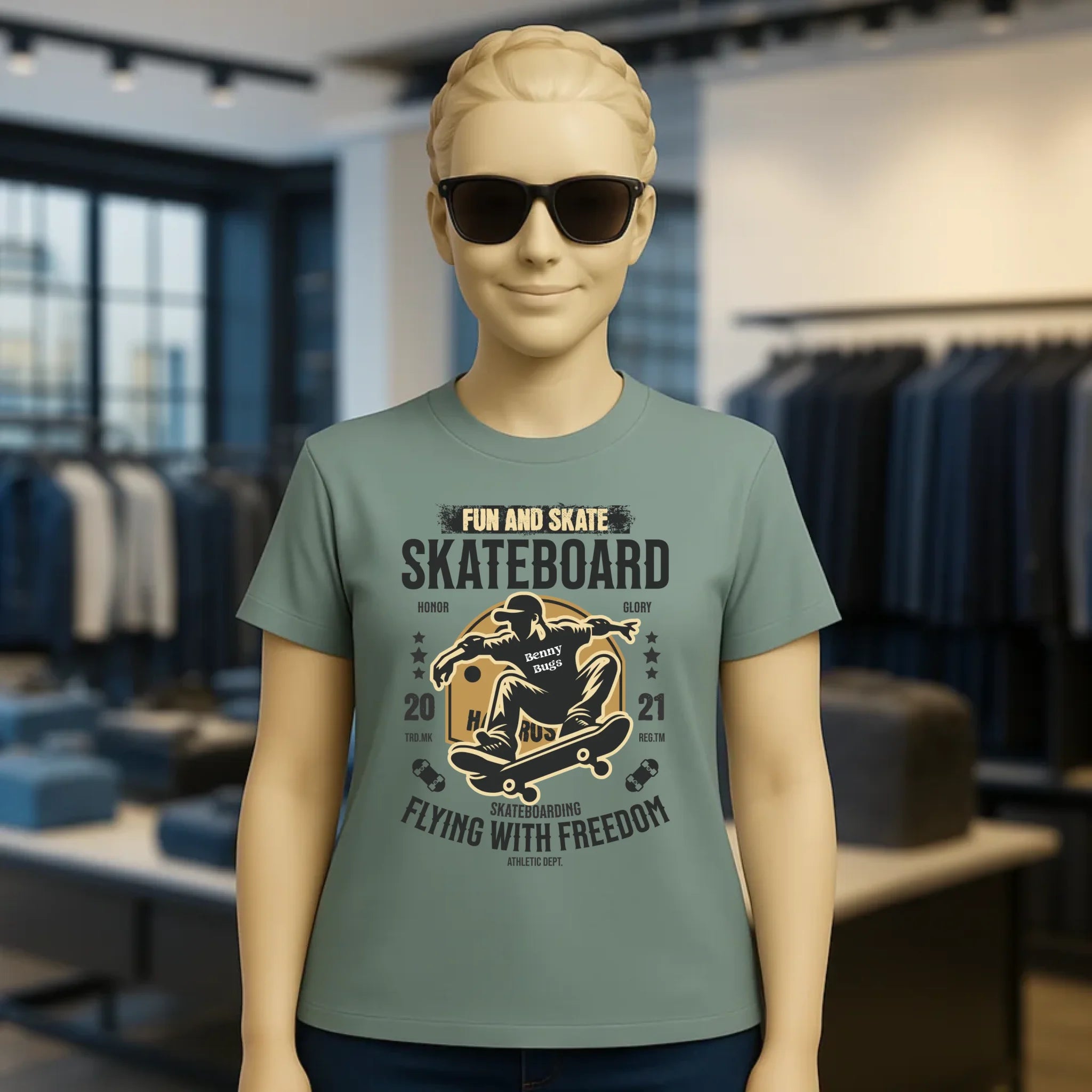 8in1-Kollektion: Skater + Wunschtext • Skateboard • personalisiert • diverse Artikel