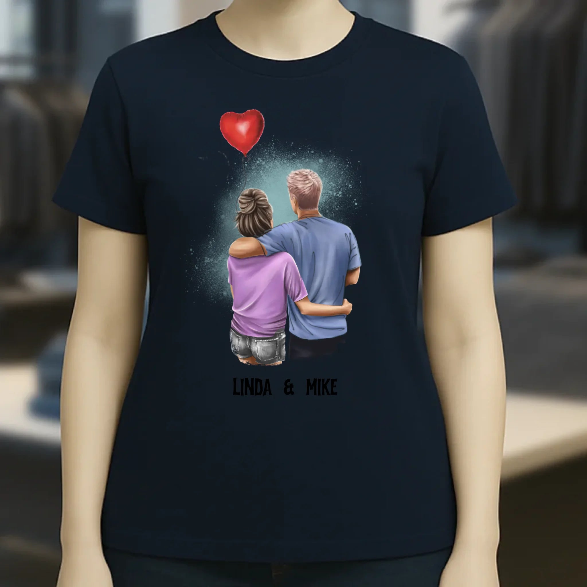 Couple Creator Ballon Love • Liebe • Beziehung • Paar Designer • Ladies Premium T-Shirt XS-2XL aus Bio-Baumwolle für Damen • Exklusivdesign • personalisiert • Motivauswahl • personalisierbar