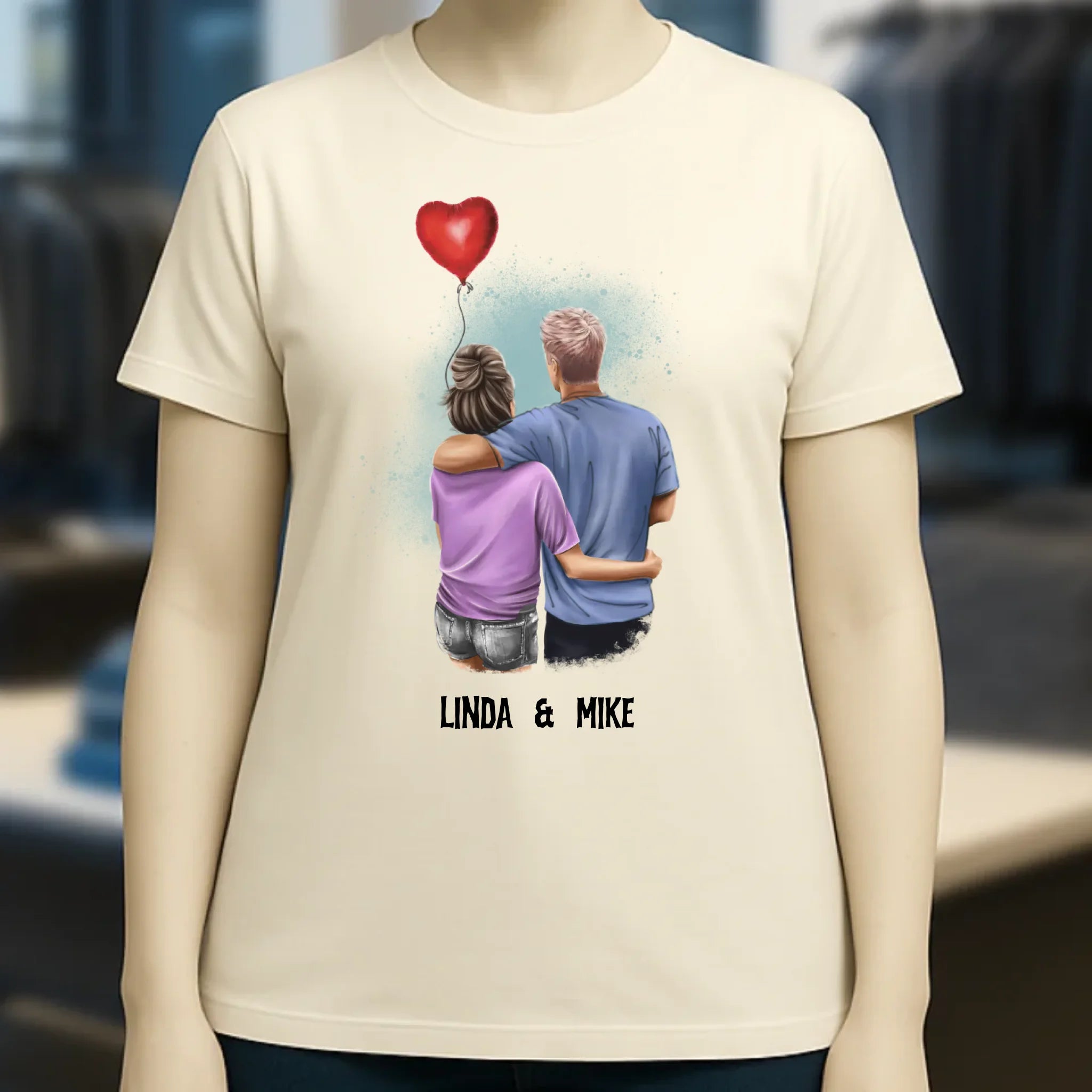 Couple Creator Ballon Love • Liebe • Beziehung • Paar Designer • Ladies Premium T-Shirt XS-2XL aus Bio-Baumwolle für Damen • Exklusivdesign • personalisiert • Motivauswahl • personalisierbar