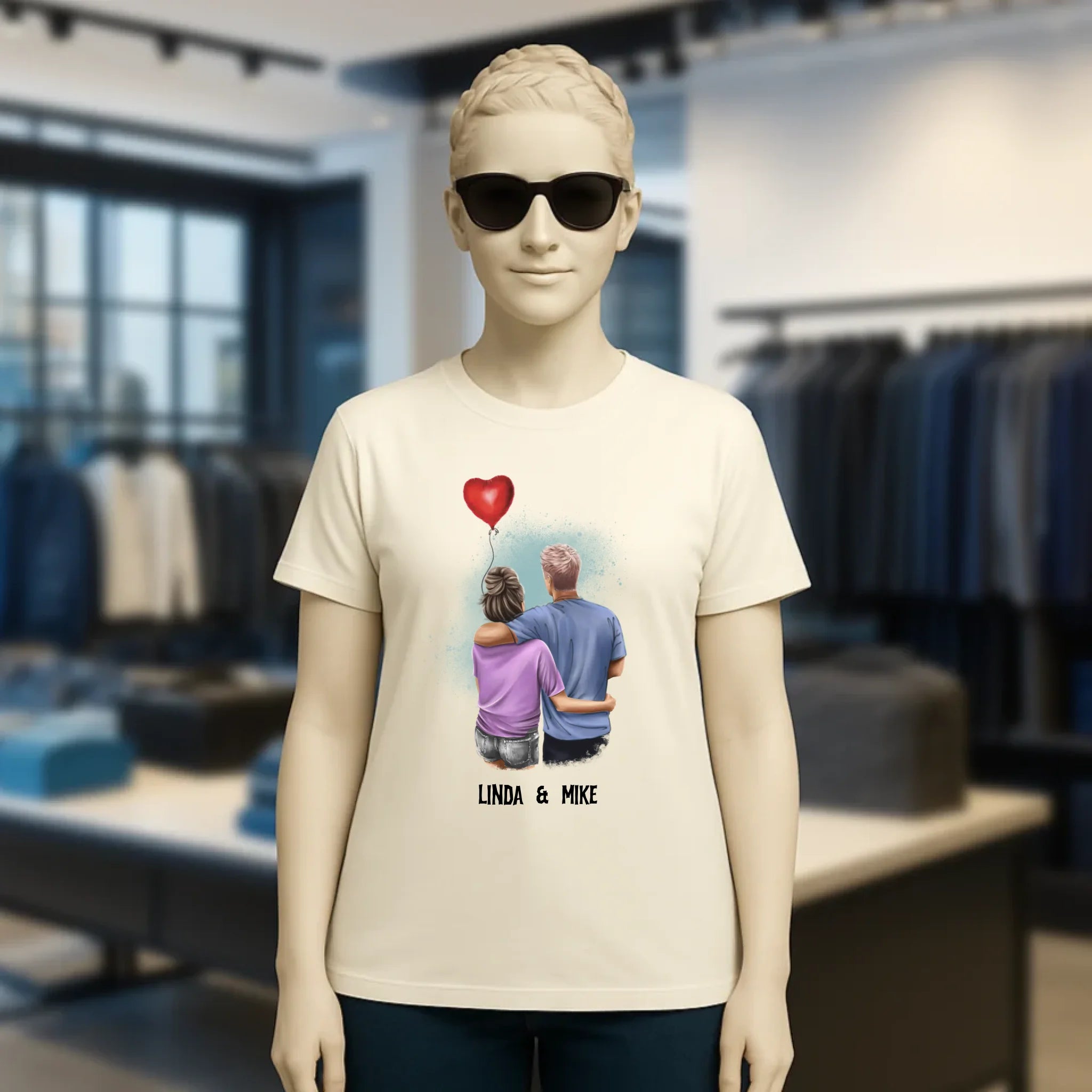 Couple Creator Ballon Love • Liebe • Beziehung • Paar Designer • Ladies Premium T-Shirt XS-2XL aus Bio-Baumwolle für Damen • Exklusivdesign • personalisiert • Motivauswahl • personalisierbar