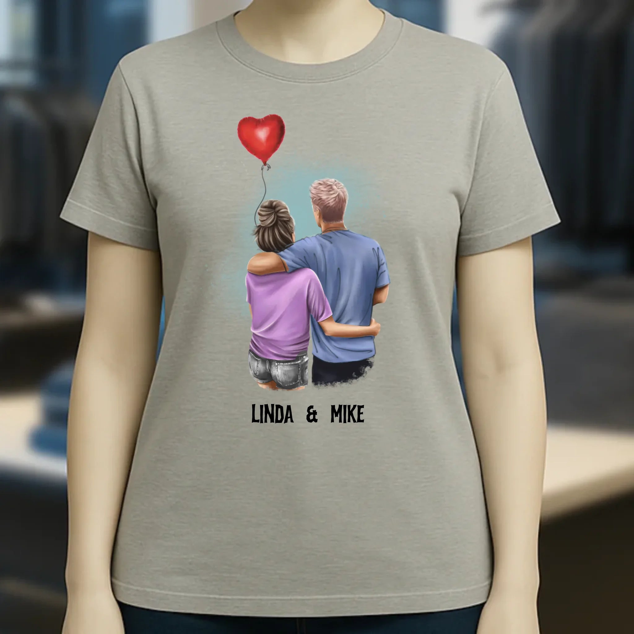 Couple Creator Ballon Love • Liebe • Beziehung • Paar Designer • Ladies Premium T-Shirt XS-2XL aus Bio-Baumwolle für Damen • Exklusivdesign • personalisiert • Motivauswahl • personalisierbar