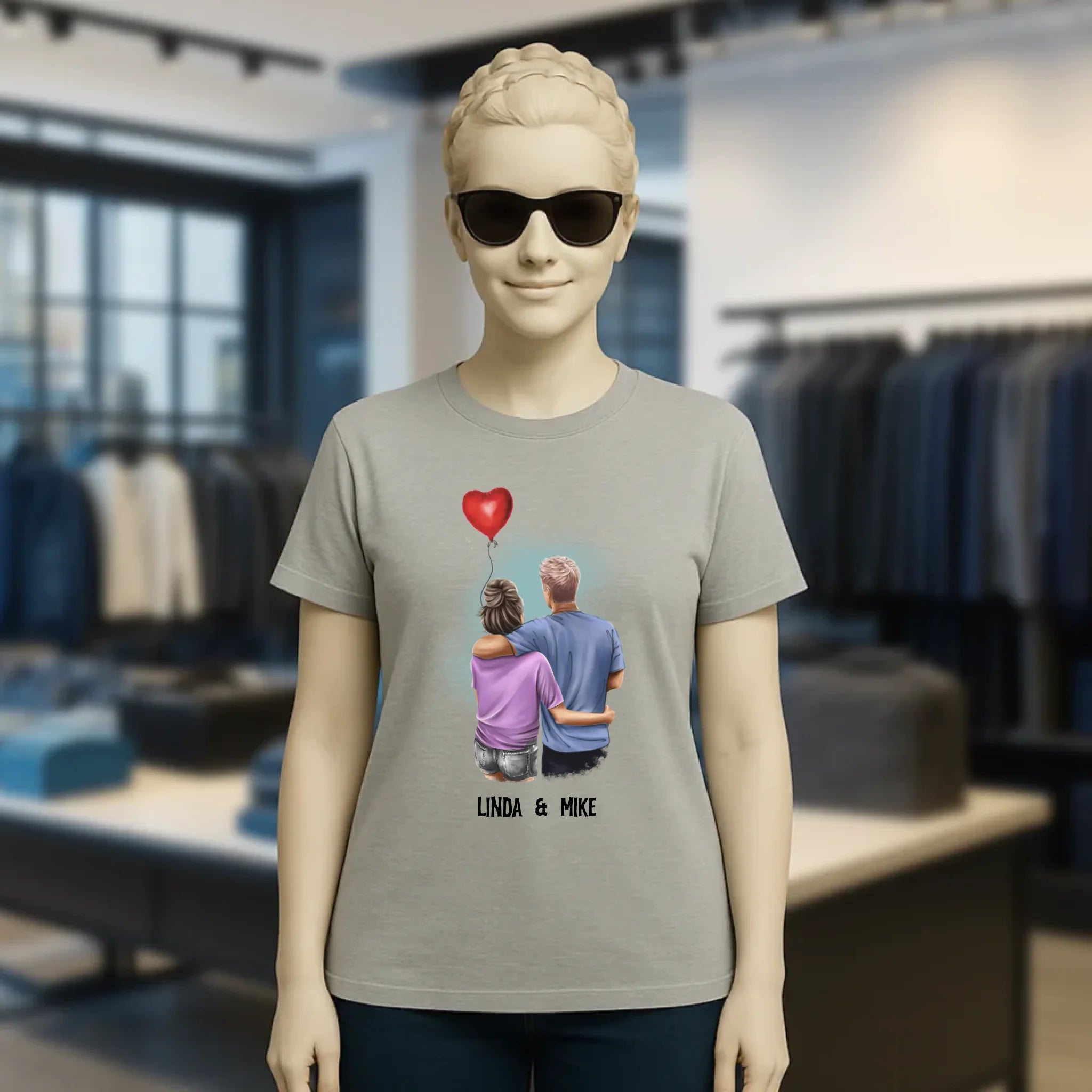 Couple Creator Ballon Love • Liebe • Beziehung • Paar Designer • Ladies Premium T-Shirt XS-2XL aus Bio-Baumwolle für Damen • Exklusivdesign • personalisiert • Motivauswahl • personalisierbar
