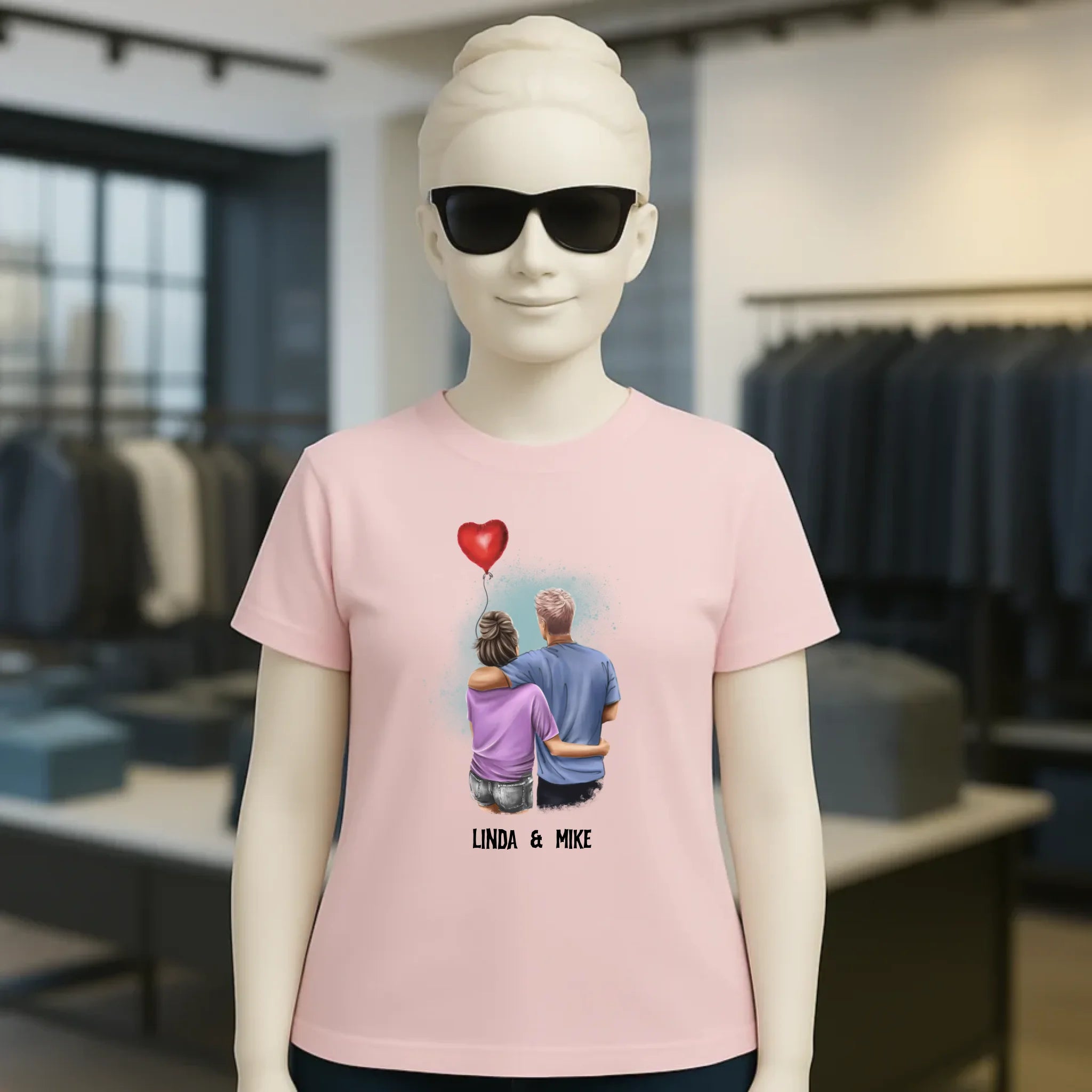 Couple Creator Ballon Love • Liebe • Beziehung • Paar Designer • Ladies Premium T-Shirt XS-2XL aus Bio-Baumwolle für Damen • Exklusivdesign • personalisiert • Motivauswahl • personalisierbar