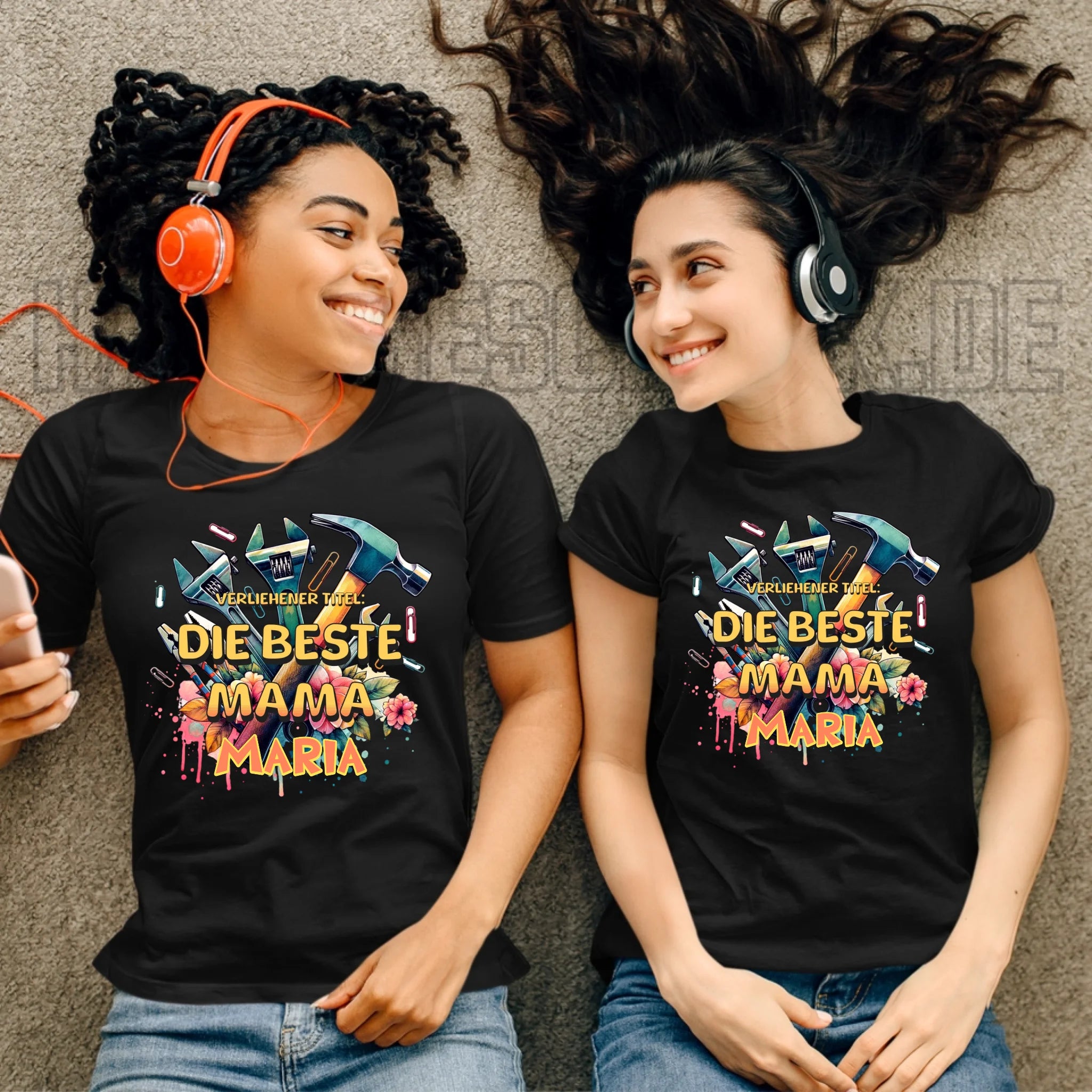 Verliehener Titel: Beste Mama • Ladies Premium T-Shirt XS-2XL aus Bio-Baumwolle für Damen • Exklusivdesign • personalisiert