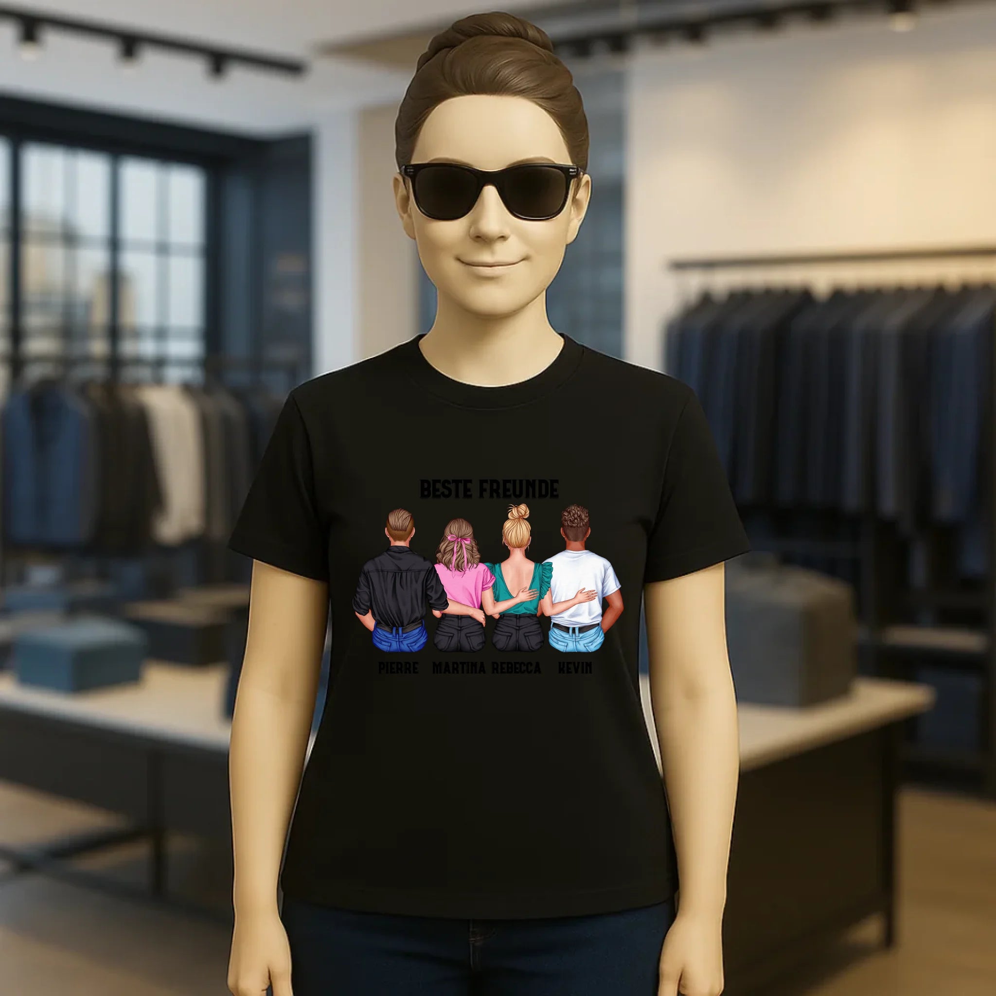 MIX Paare / Freunde • diverse Kombinationen mit Wunschtext • personalisierbar • Damen T-Shirt • Bio