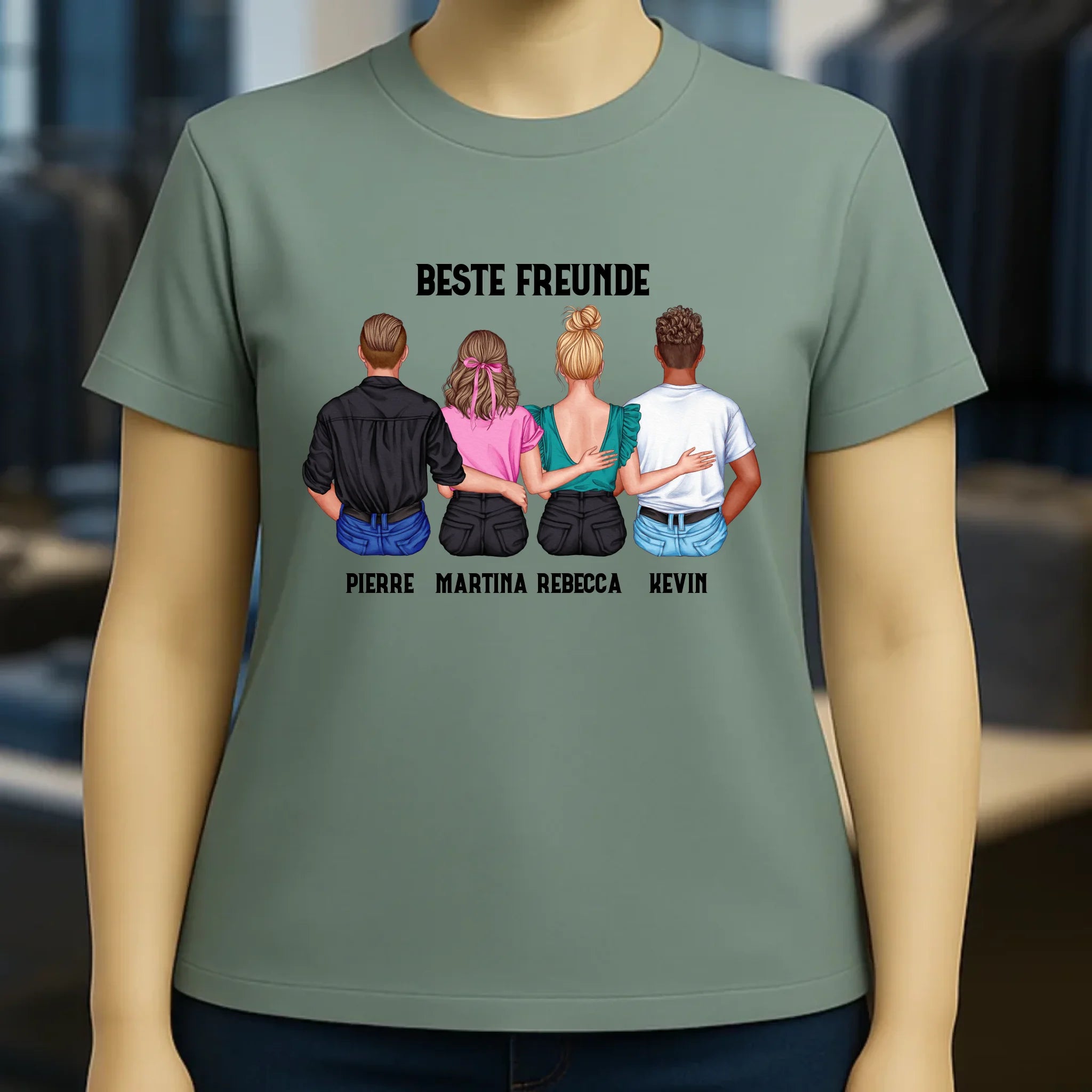 MIX Paare / Freunde • diverse Kombinationen mit Wunschtext • personalisierbar • Damen T-Shirt • Bio