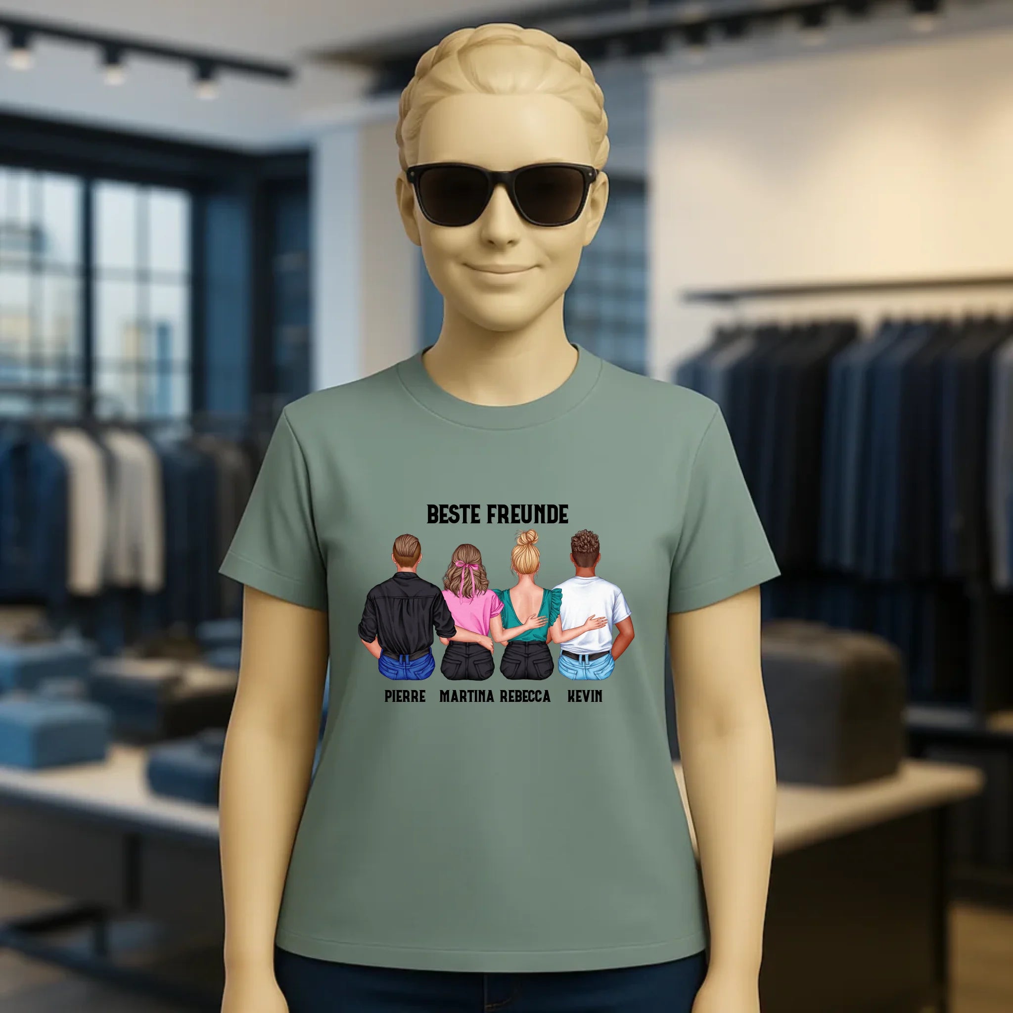 MIX Paare / Freunde • diverse Kombinationen mit Wunschtext • personalisierbar • Damen T-Shirt • Bio