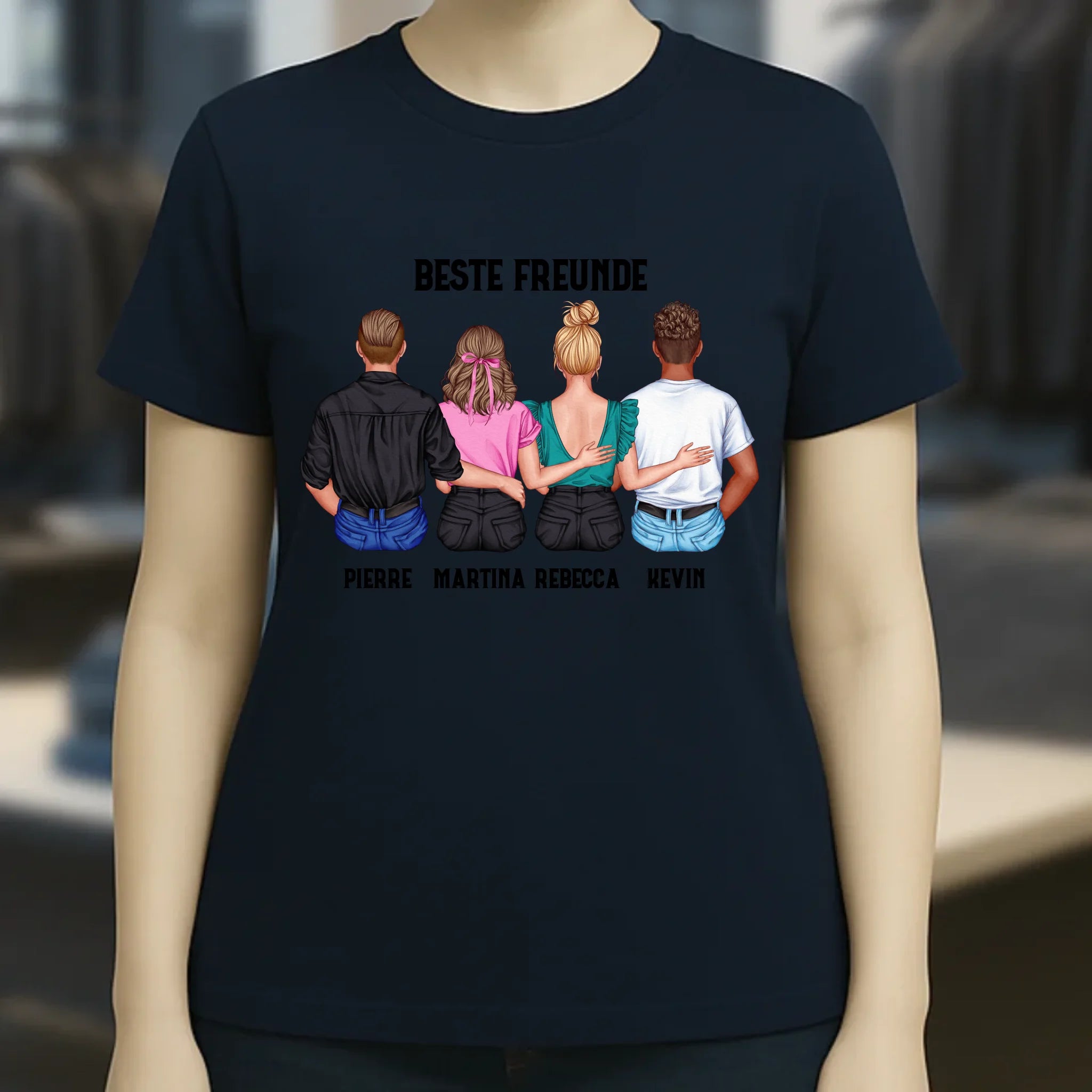 MIX Paare / Freunde • diverse Kombinationen mit Wunschtext • personalisierbar • Damen T-Shirt • Bio