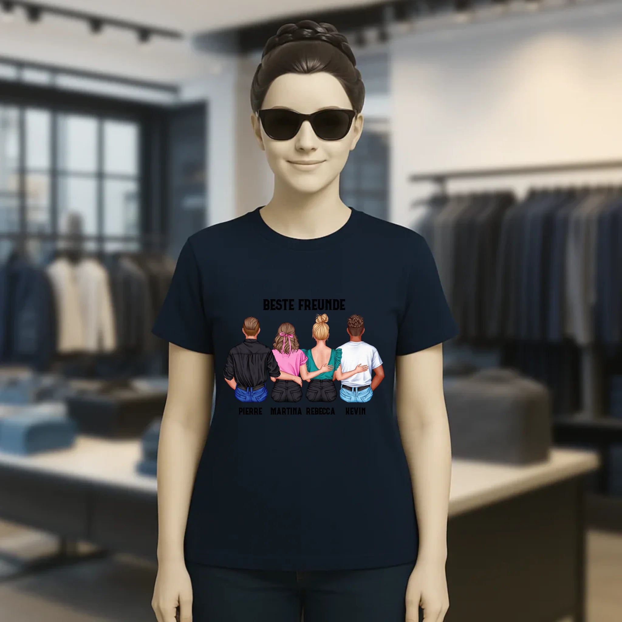 MIX Paare / Freunde • diverse Kombinationen mit Wunschtext • personalisierbar • Damen T-Shirt • Bio