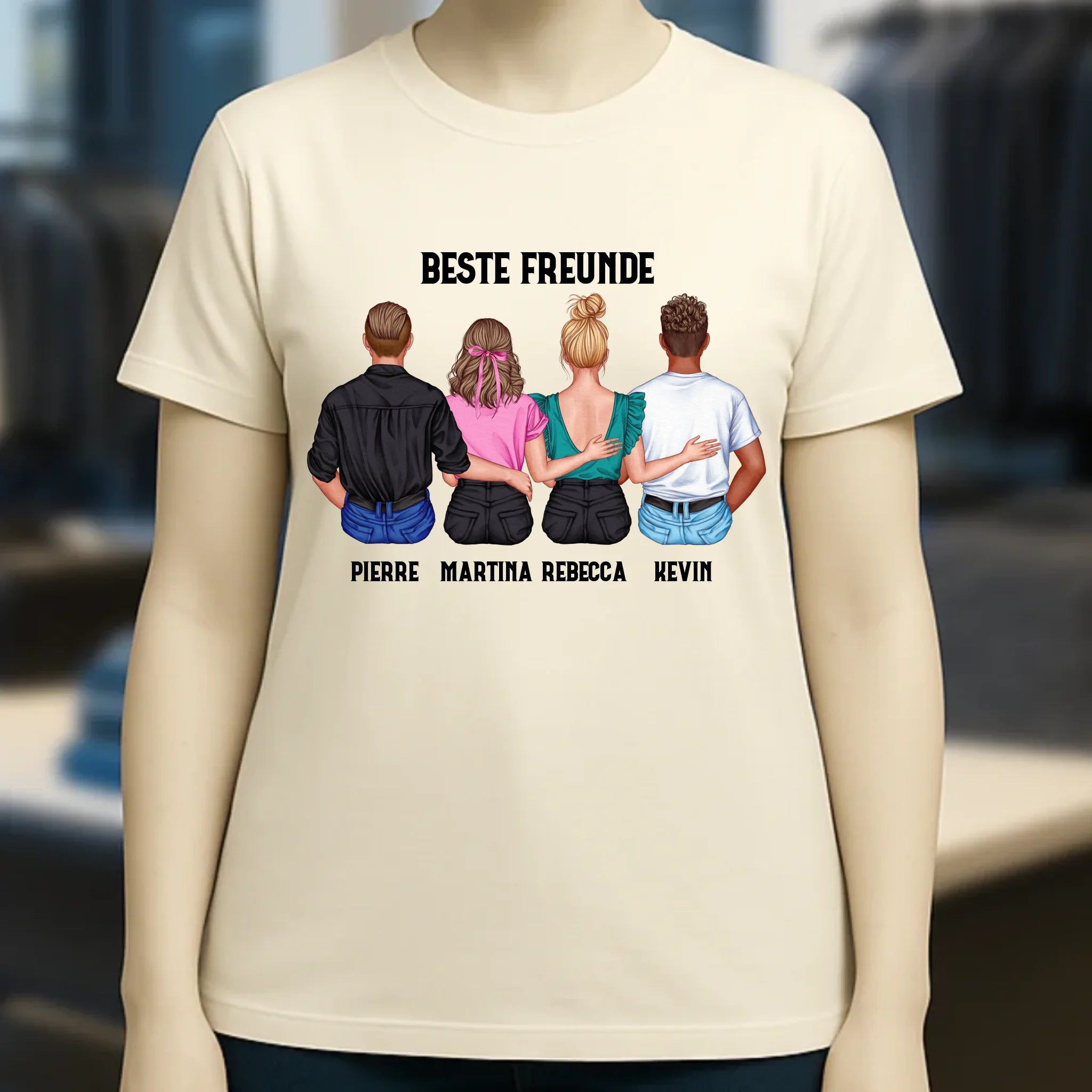 MIX Paare / Freunde • diverse Kombinationen mit Wunschtext • personalisierbar • Damen T-Shirt • Bio
