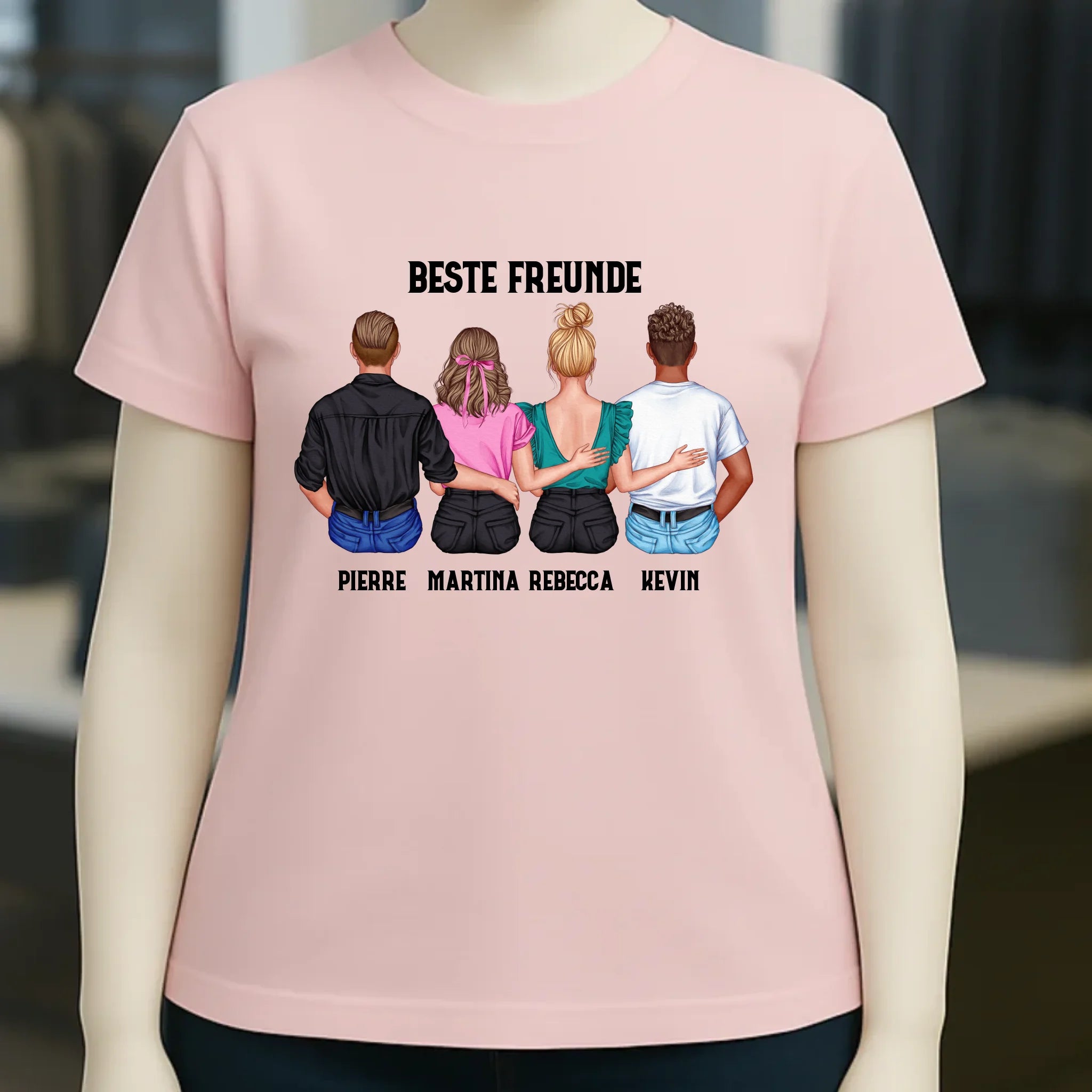 MIX Paare / Freunde • diverse Kombinationen mit Wunschtext • personalisierbar • Damen T-Shirt • Bio