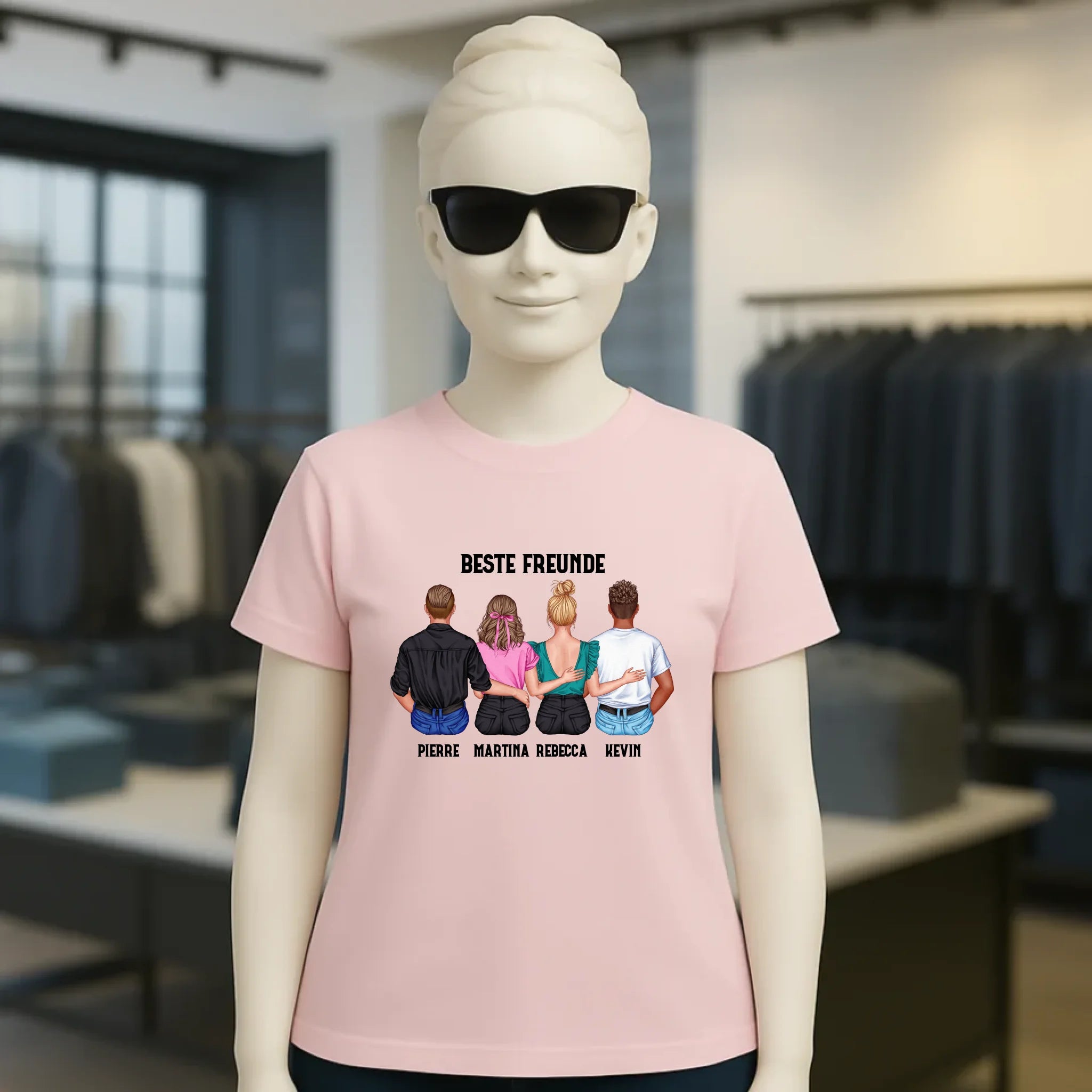 MIX Paare / Freunde • diverse Kombinationen mit Wunschtext • personalisierbar • Damen T-Shirt • Bio