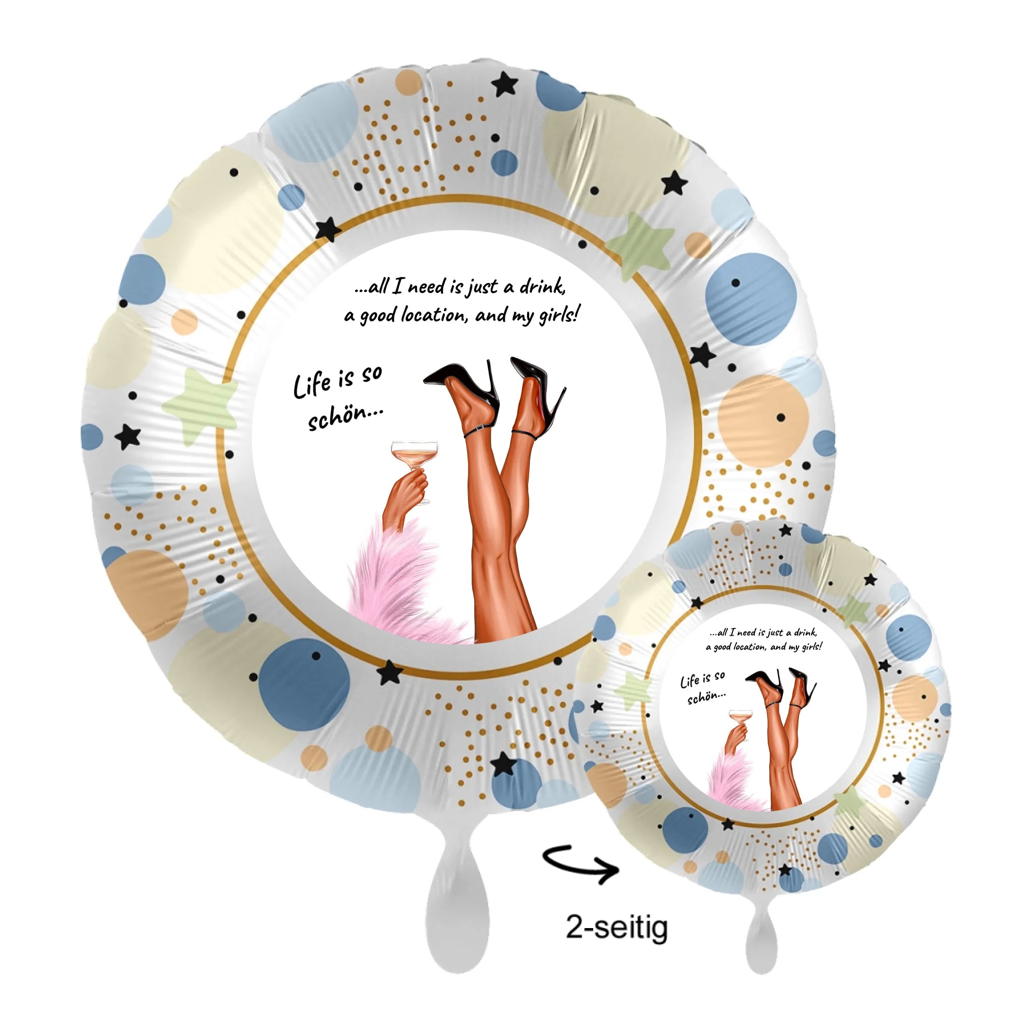 Personalisierbar: Party Legs • 43cm Luftballon