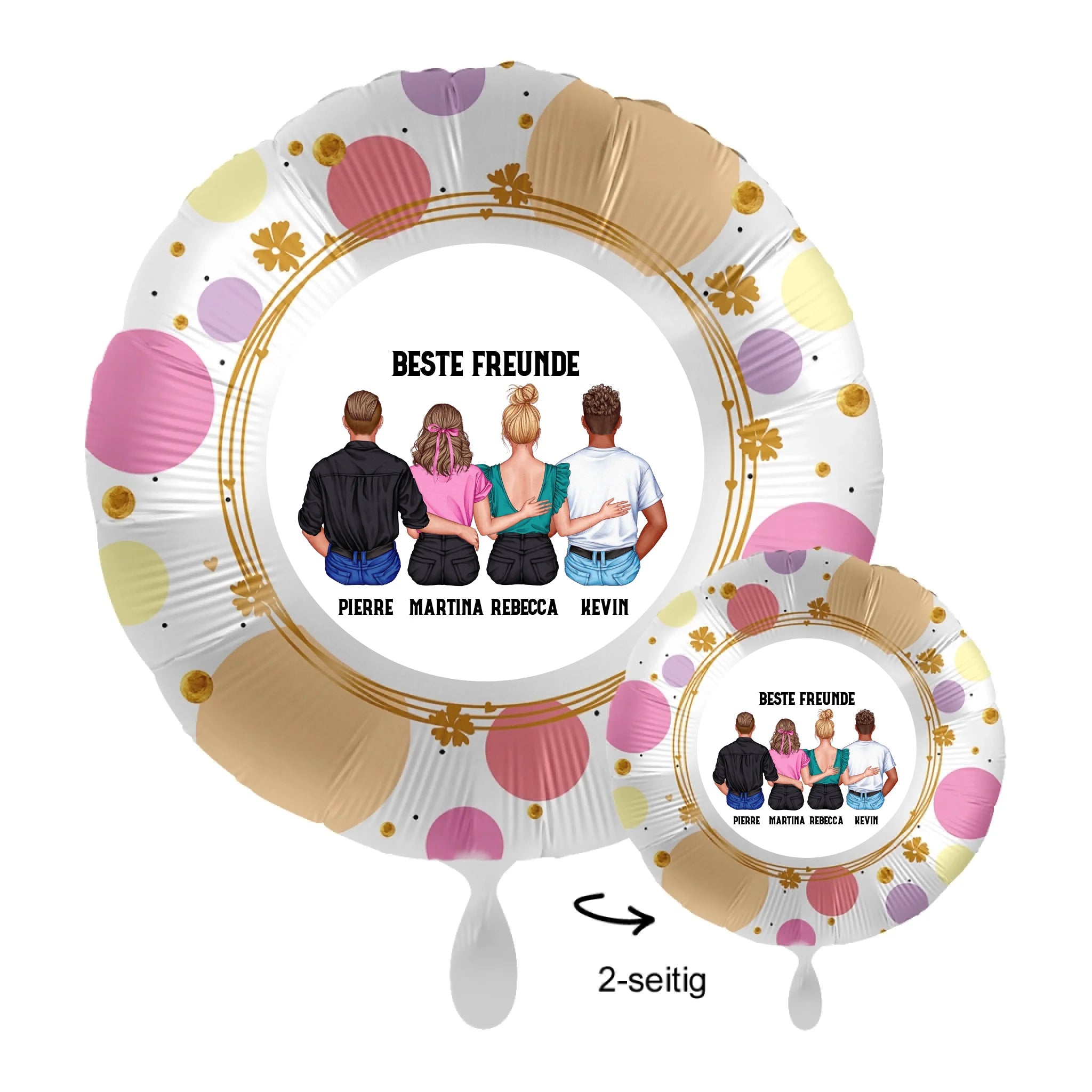 Personalisierbar: MIX Paare & Freunde • 43cm Luftballon