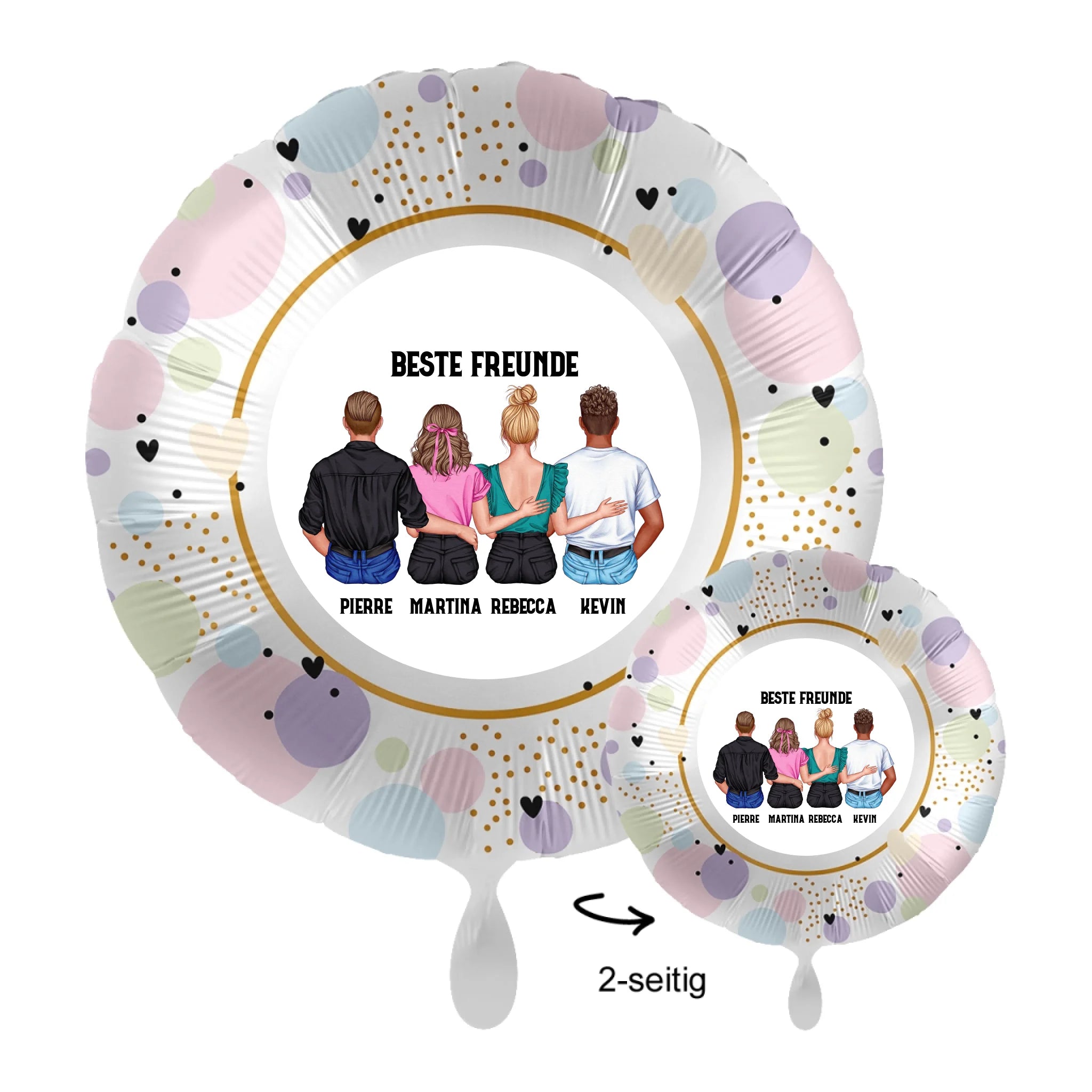 Personalisierbar: MIX Paare & Freunde • 43cm Luftballon